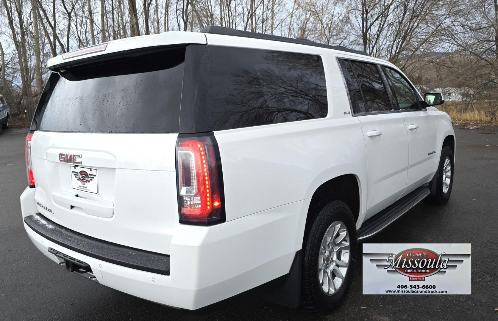 2015 White /Black GMC Yukon XL SLE 1/2 Ton 4WD (1GKS2GEC8FR) with an 5.3L V8 OHV 16V engine, 6-Speed Automatic transmission, located at 450 N Russell, Missoula, MT, 59801, (406) 543-6600, 46.874496, -114.017433 - Very Clean, Great Running Yukon XL 4WD. 5.3L V8. 3rd Row Seating. Power front Seat. Bluetooth Audio and Phone. AM FM XM. Touch Screen. Backup Camera. Front and Rear Climate Control. Running Boards. Towing. Remote Start. - Photo#5