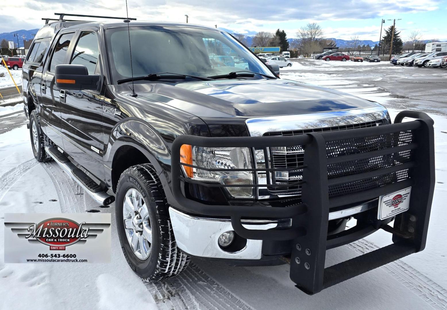 2013 Brown /Tan Ford F-150 XLT SuperCrew 5.5-ft. Bed 4WD (1FTFW1ET8DF) with an 3.5L V6 TURBO engine, 6-Speed Automatic transmission, located at 450 N Russell, Missoula, MT, 59801, (406) 543-6600, 46.874496, -114.017433 - Beautiful Kodiak Brown Ford F150 XLT 4WD. 3.5L Eco V6. Matching Topper. Running Boards, Grill Guard. Air. Cruise. Tilt. Bluetooth. AM FM XM. Backup Camera. Super Clean. - Photo#3