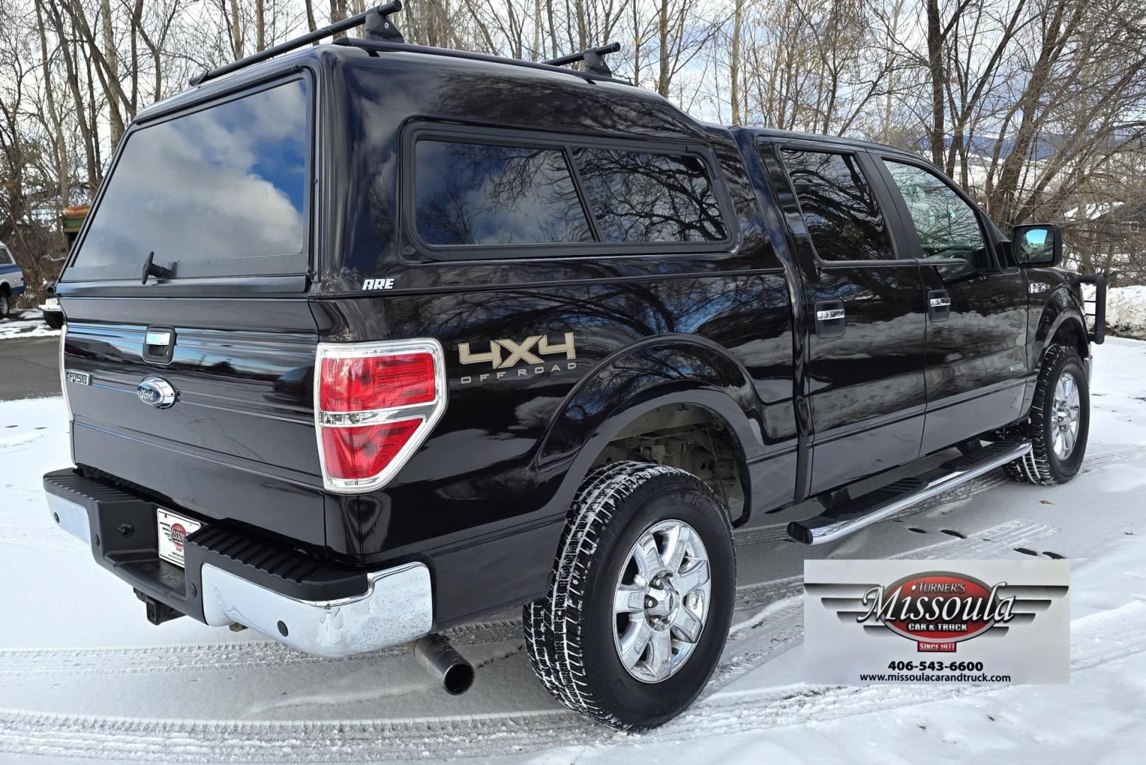 2013 Brown /Tan Ford F-150 XLT SuperCrew 5.5-ft. Bed 4WD (1FTFW1ET8DF) with an 3.5L V6 TURBO engine, 6-Speed Automatic transmission, located at 450 N Russell, Missoula, MT, 59801, (406) 543-6600, 46.874496, -114.017433 - Beautiful Kodiak Brown Ford F150 XLT 4WD. 3.5L Eco V6. Matching Topper. Running Boards, Grill Guard. Air. Cruise. Tilt. Bluetooth. AM FM XM. Backup Camera. Super Clean. - Photo#4