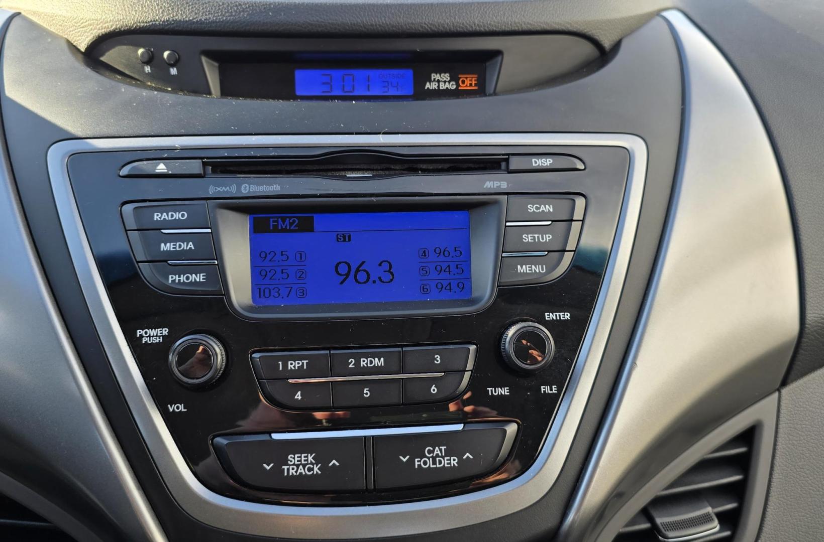 2013 Grey /Gray Hyundai Elantra GLS A/T (KMHDH4AEXDU) with an 1.8L L4 DOHC 16V engine, 6-Speed Automatic transmission, located at 450 N Russell, Missoula, MT, 59801, (406) 543-6600, 46.874496, -114.017433 - Front Wheel Drive Sedan. Excellent Fuel Economy. 1.8L I4 Engine. Automatic Transmission. Air. Cruise. Tilt. Heated Seats. AM FM CD. Bluetooth Audio and Phone. New BF Goodrich Tires. - Photo#18