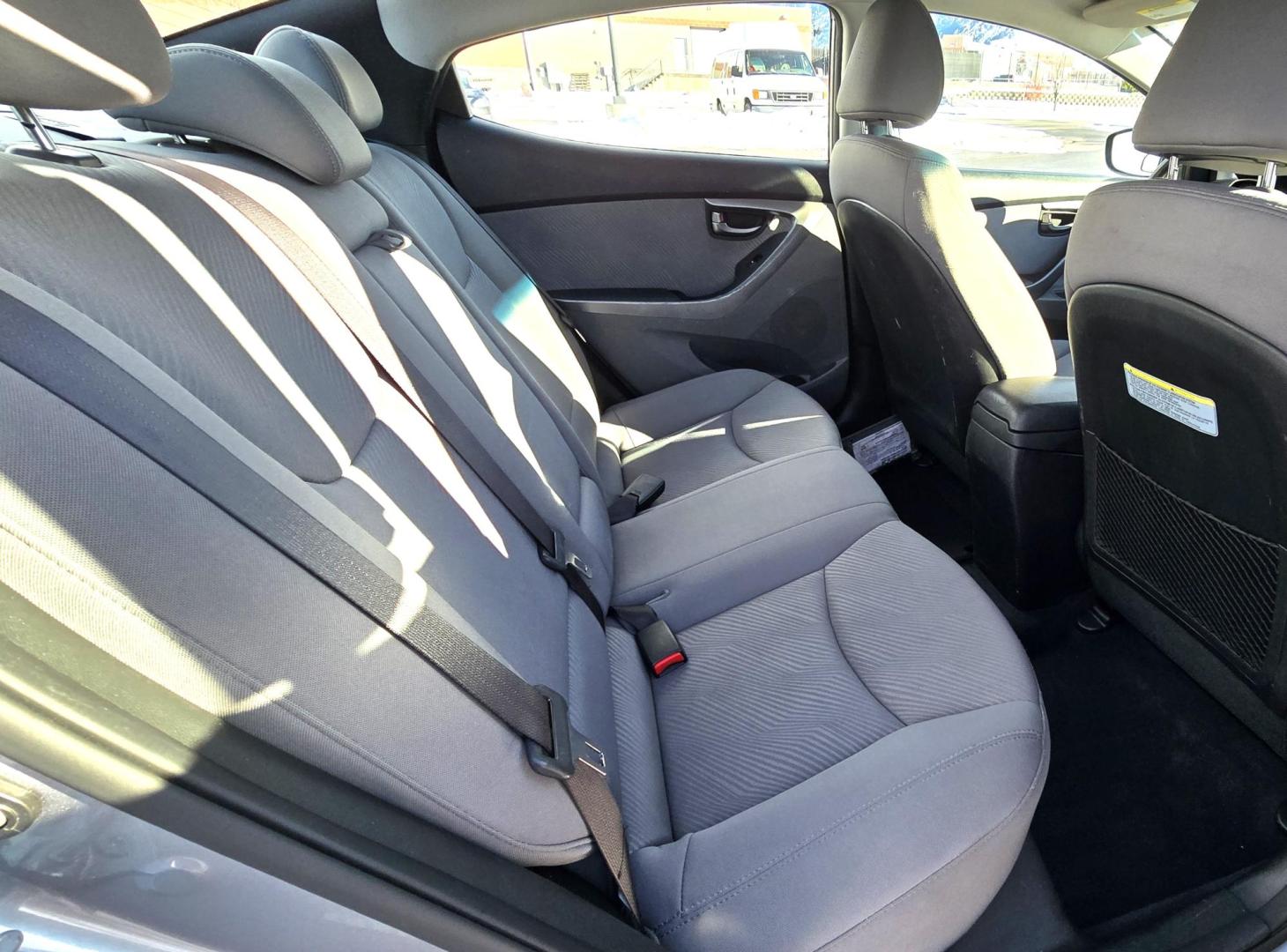 2013 Grey /Gray Hyundai Elantra GLS A/T (KMHDH4AEXDU) with an 1.8L L4 DOHC 16V engine, 6-Speed Automatic transmission, located at 450 N Russell, Missoula, MT, 59801, (406) 543-6600, 46.874496, -114.017433 - Front Wheel Drive Sedan. Excellent Fuel Economy. 1.8L I4 Engine. Automatic Transmission. Air. Cruise. Tilt. Heated Seats. AM FM CD. Bluetooth Audio and Phone. New BF Goodrich Tires. - Photo#8