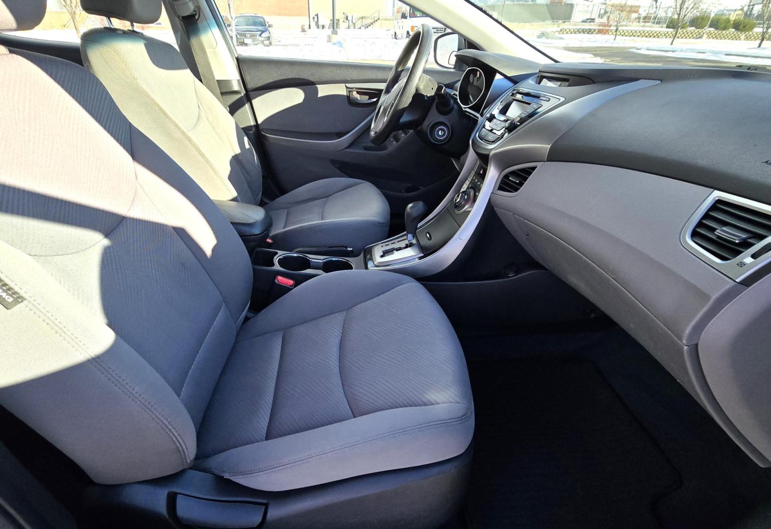 2013 Grey /Gray Hyundai Elantra GLS A/T (KMHDH4AEXDU) with an 1.8L L4 DOHC 16V engine, 6-Speed Automatic transmission, located at 450 N Russell, Missoula, MT, 59801, (406) 543-6600, 46.874496, -114.017433 - Front Wheel Drive Sedan. Excellent Fuel Economy. 1.8L I4 Engine. Automatic Transmission. Air. Cruise. Tilt. Heated Seats. AM FM CD. Bluetooth Audio and Phone. New BF Goodrich Tires. - Photo#10