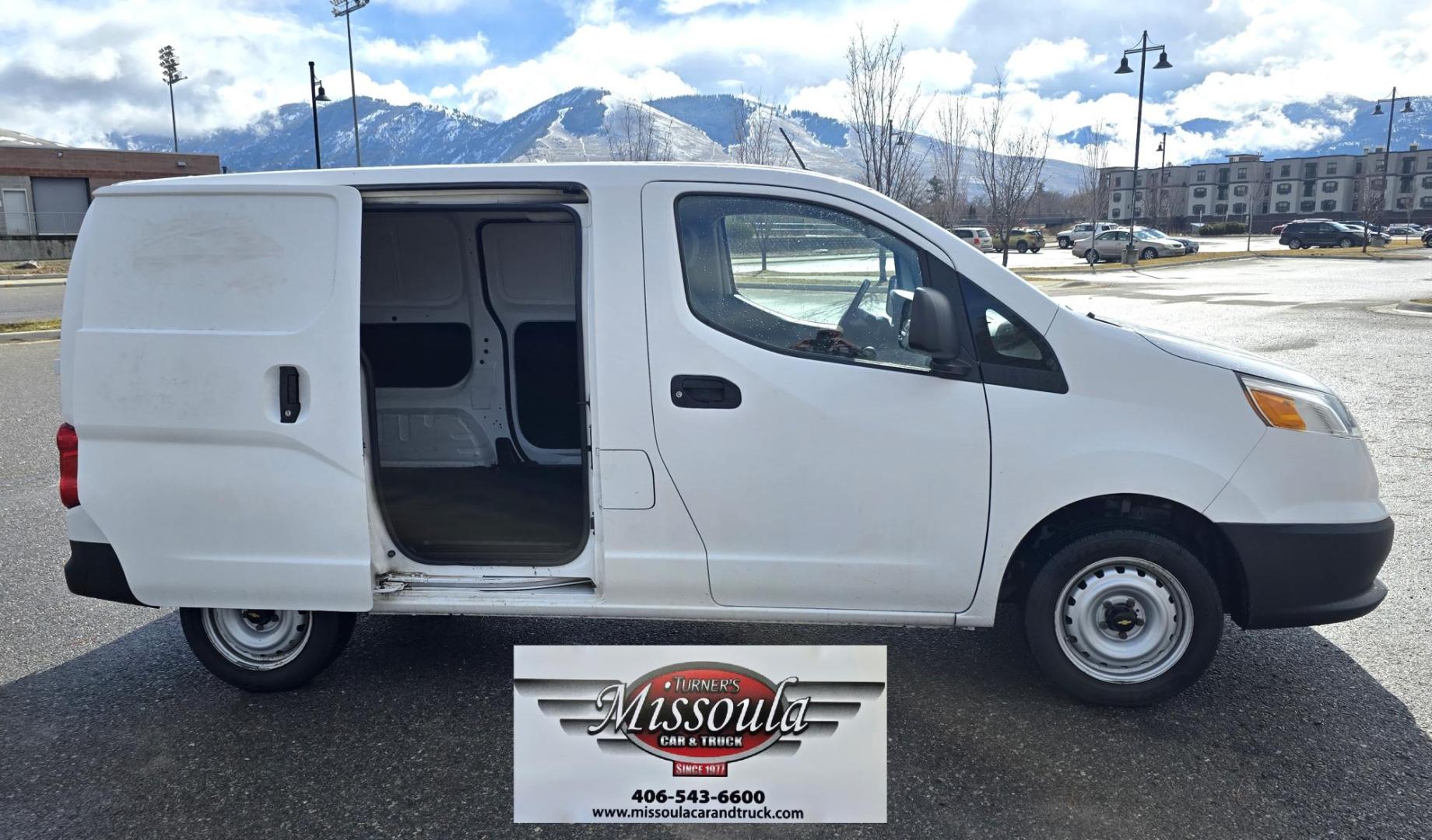 2017 White /Black Chevrolet City Express LS (3N63M0YN6HK) with an 2.0L L4 DOHC 16V engine, CVT transmission, located at 450 N Russell, Missoula, MT, 59801, (406) 543-6600, 46.874496, -114.017433 - Clean One Owner Express Van with only 83K Miles. 2.0L H4 Engine. Automatic Transmission. Air. Cruise. Tilt. AM FM Cd Player. Excellent Condition. Has some very light ghost prints front the previous owner's business decals. Would be great for a delivery service or a small contractor. - Photo#3