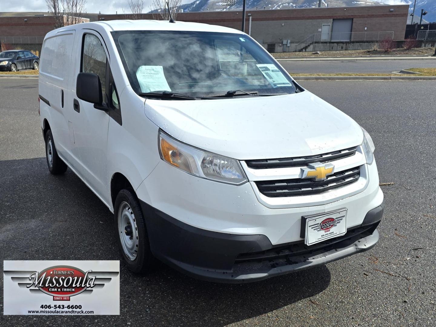 2017 White /Black Chevrolet City Express LS (3N63M0YN6HK) with an 2.0L L4 DOHC 16V engine, CVT transmission, located at 450 N Russell, Missoula, MT, 59801, (406) 543-6600, 46.874496, -114.017433 - Clean One Owner Express Van with only 83K Miles. 2.0L H4 Engine. Automatic Transmission. Air. Cruise. Tilt. AM FM Cd Player. Excellent Condition. Has some very light ghost prints front the previous owner's business decals. Would be great for a delivery service or a small contractor. - Photo#4