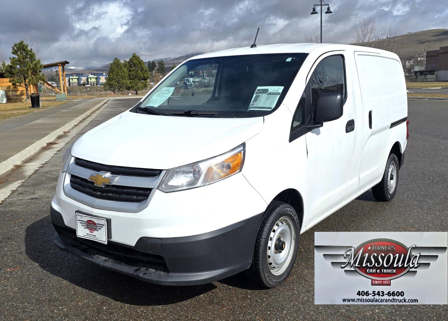 2017 White /Black Chevrolet City Express LS (3N63M0YN6HK) with an 2.0L L4 DOHC 16V engine, CVT transmission, located at 450 N Russell, Missoula, MT, 59801, (406) 543-6600, 46.874496, -114.017433 - Clean One Owner Express Van with only 83K Miles. 2.0L H4 Engine. Automatic Transmission. Air. Cruise. Tilt. AM FM Cd Player. Excellent Condition. Has some very light ghost prints front the previous owner's business decals. Would be great for a delivery service or a small contractor. - Photo#5