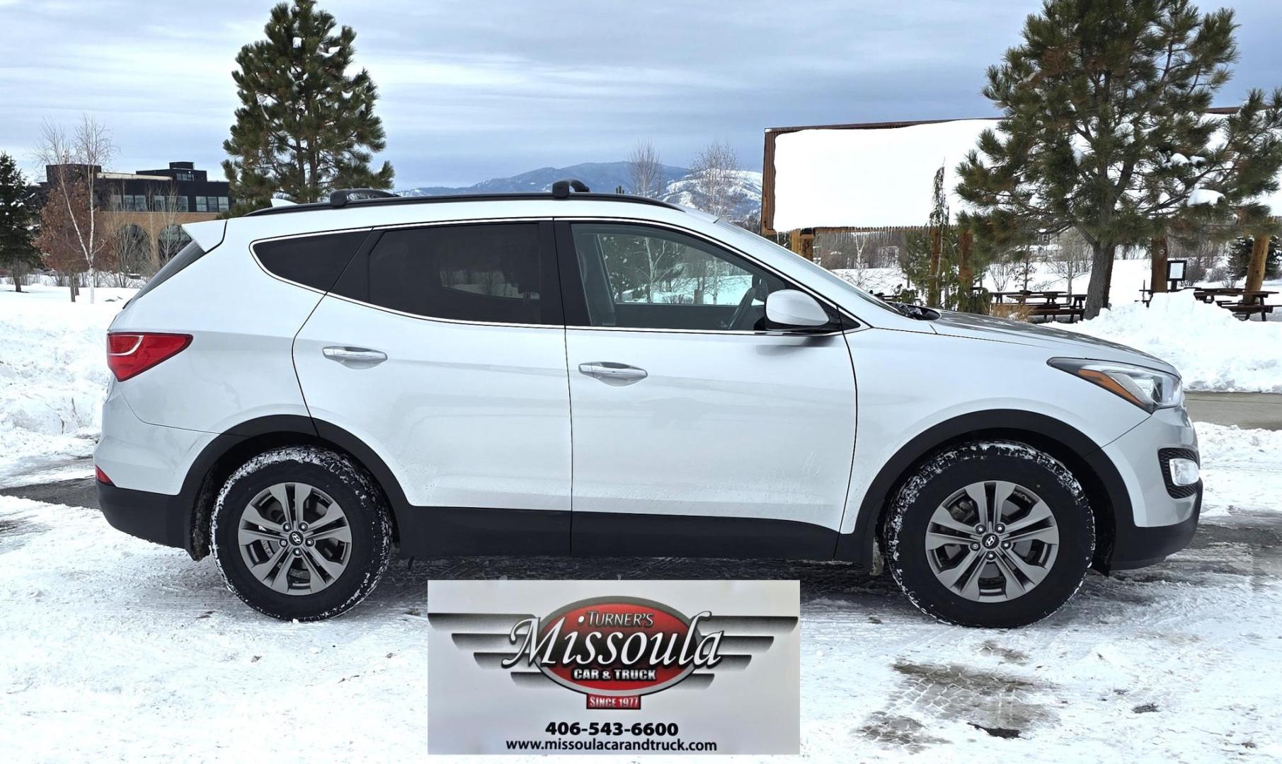 2016 Silver /Tan Hyundai Santa Fe Sport 2.4 AWD (5XYZUDLBXGG) with an 2.4L L4 DOHC 16V engine, 6-Speed Automatic transmission, located at 450 N Russell, Missoula, MT, 59801, (406) 543-6600, 46.874496, -114.017433 - Really Nice AWD SUV. One Owner. Only 89K Miles! 2.4L I4 Engine. Automatic Transmission. Air. Cruise. Tilt. New Tires. Power Drivers Seat. Heated Front Seats. Bluetooth Audio and Phone. AM FM XM CD. Backup Camera. - Photo#0
