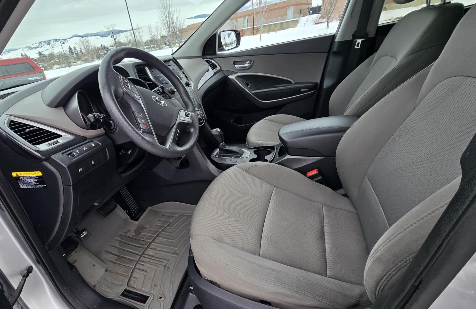 2016 Silver /Tan Hyundai Santa Fe Sport 2.4 AWD (5XYZUDLBXGG) with an 2.4L L4 DOHC 16V engine, 6-Speed Automatic transmission, located at 450 N Russell, Missoula, MT, 59801, (406) 543-6600, 46.874496, -114.017433 - Really Nice AWD SUV. One Owner. Only 89K Miles! 2.4L I4 Engine. Automatic Transmission. Air. Cruise. Tilt. New Tires. Power Drivers Seat. Heated Front Seats. Bluetooth Audio and Phone. AM FM XM CD. Backup Camera. - Photo#10