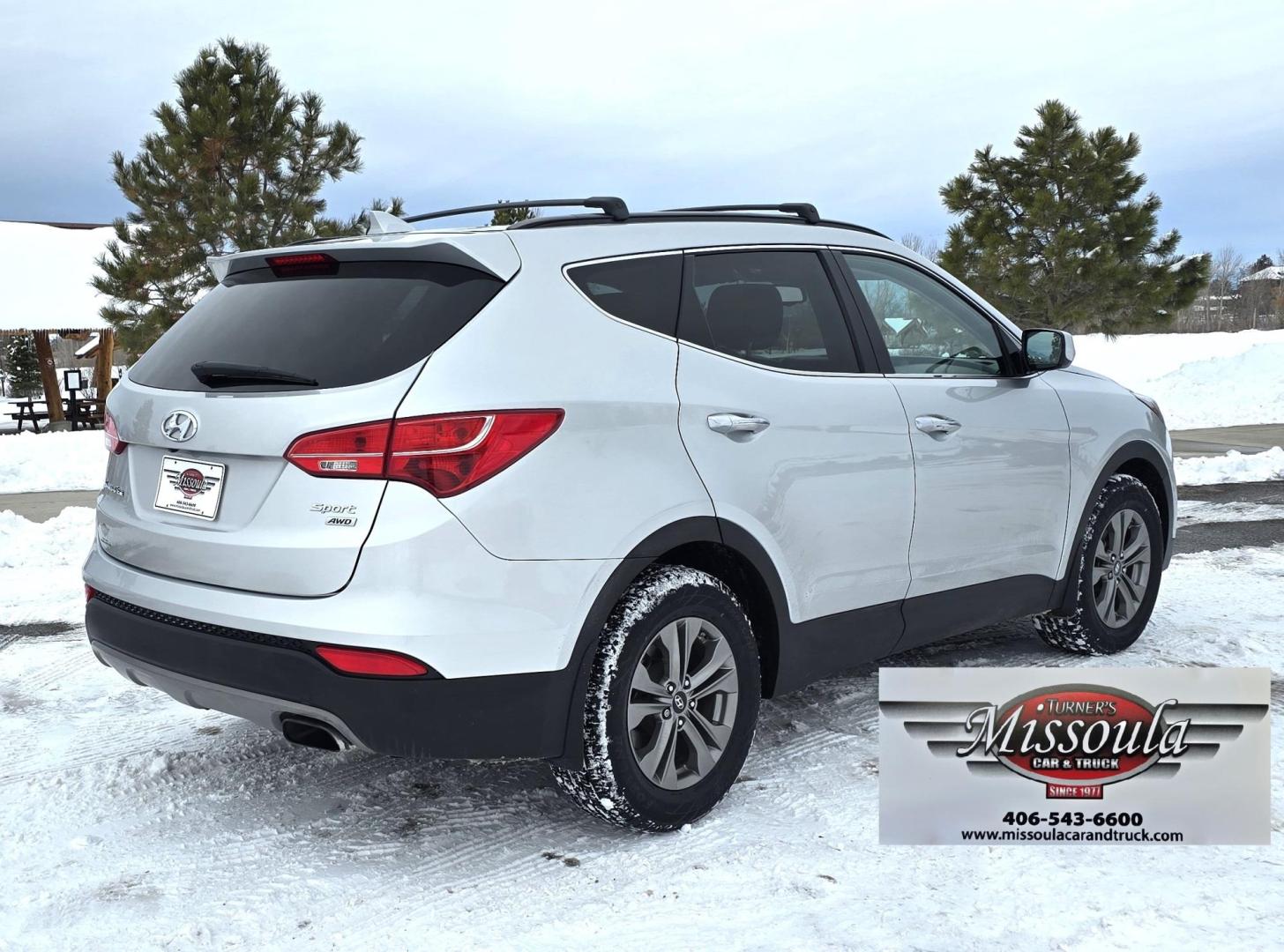 2016 Silver /Tan Hyundai Santa Fe Sport 2.4 AWD (5XYZUDLBXGG) with an 2.4L L4 DOHC 16V engine, 6-Speed Automatic transmission, located at 450 N Russell, Missoula, MT, 59801, (406) 543-6600, 46.874496, -114.017433 - Really Nice AWD SUV. One Owner. Only 89K Miles! 2.4L I4 Engine. Automatic Transmission. Air. Cruise. Tilt. New Tires. Power Drivers Seat. Heated Front Seats. Bluetooth Audio and Phone. AM FM XM CD. Backup Camera. - Photo#3