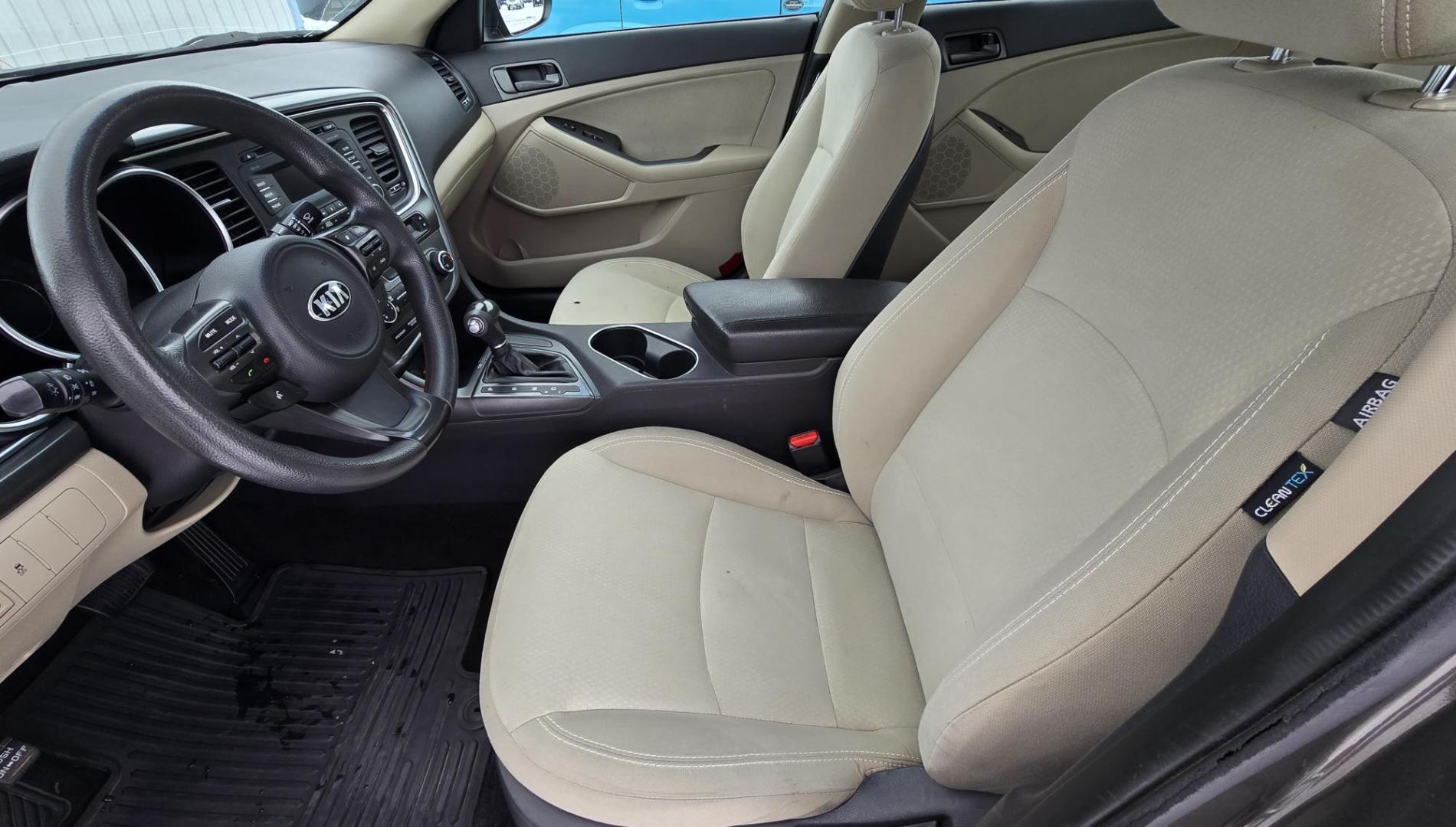 2015 Bronze /Black Kia Optima LX (5XXGM4A70FG) with an 2.4L L4 DOHC 16V engine, 6-Speed Automatic transmission, located at 450 N Russell, Missoula, MT, 59801, (406) 543-6600, 46.874496, -114.017433 - Beautiful Sedan. 2.4L I4 Engine. FWD. Automatic. Air Conditioning, Power Windows and Door Locks, AM/FM/CD/MP3 Audio System, SIRIUSXM®, USB and Auxiliary Input Jacks, Bluetooth® Wireless Technology, Front and Rear Cup Holders, Remote Keyless Entry, Cruise Control, Tilt & Telescopic Steering Column - Photo#13