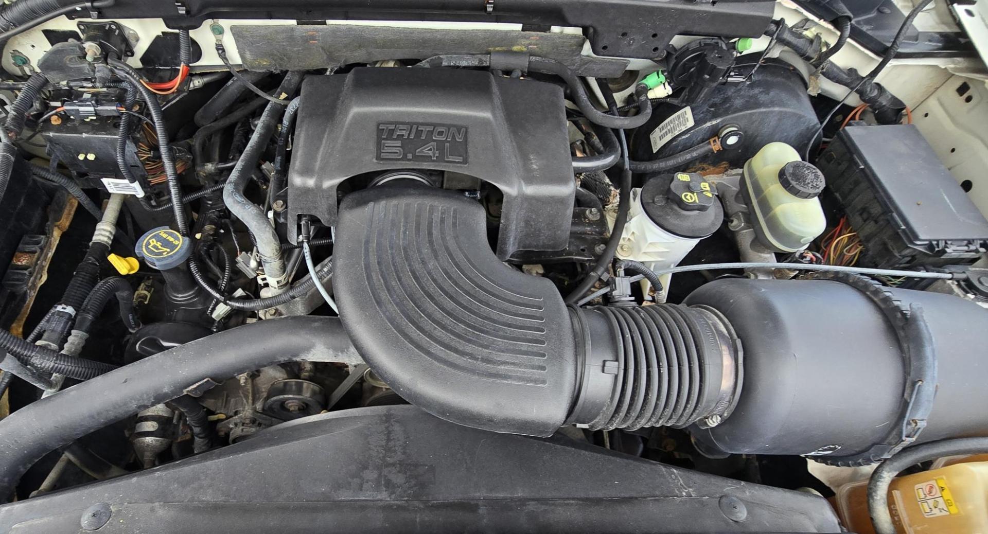 2003 White /Black Ford F-150 XL 4WD (2FTRF18L73C) with an 5.4L V8 SOHC 16V engine, Automatic transmission, located at 450 N Russell, Missoula, MT, 59801, (406) 543-6600, 46.874496, -114.017433 - Single Cab Long Box. 5.4L V8. Automatic Transmission. 4WD. Lot's of miles but runs great. Power Drivers Seat. Air. Cruise. Power Windows and Locks. Aftermarket Bluetooth. Nice tool box. New Tires. Because of the age, financing through our lenders is not available. - Photo#15
