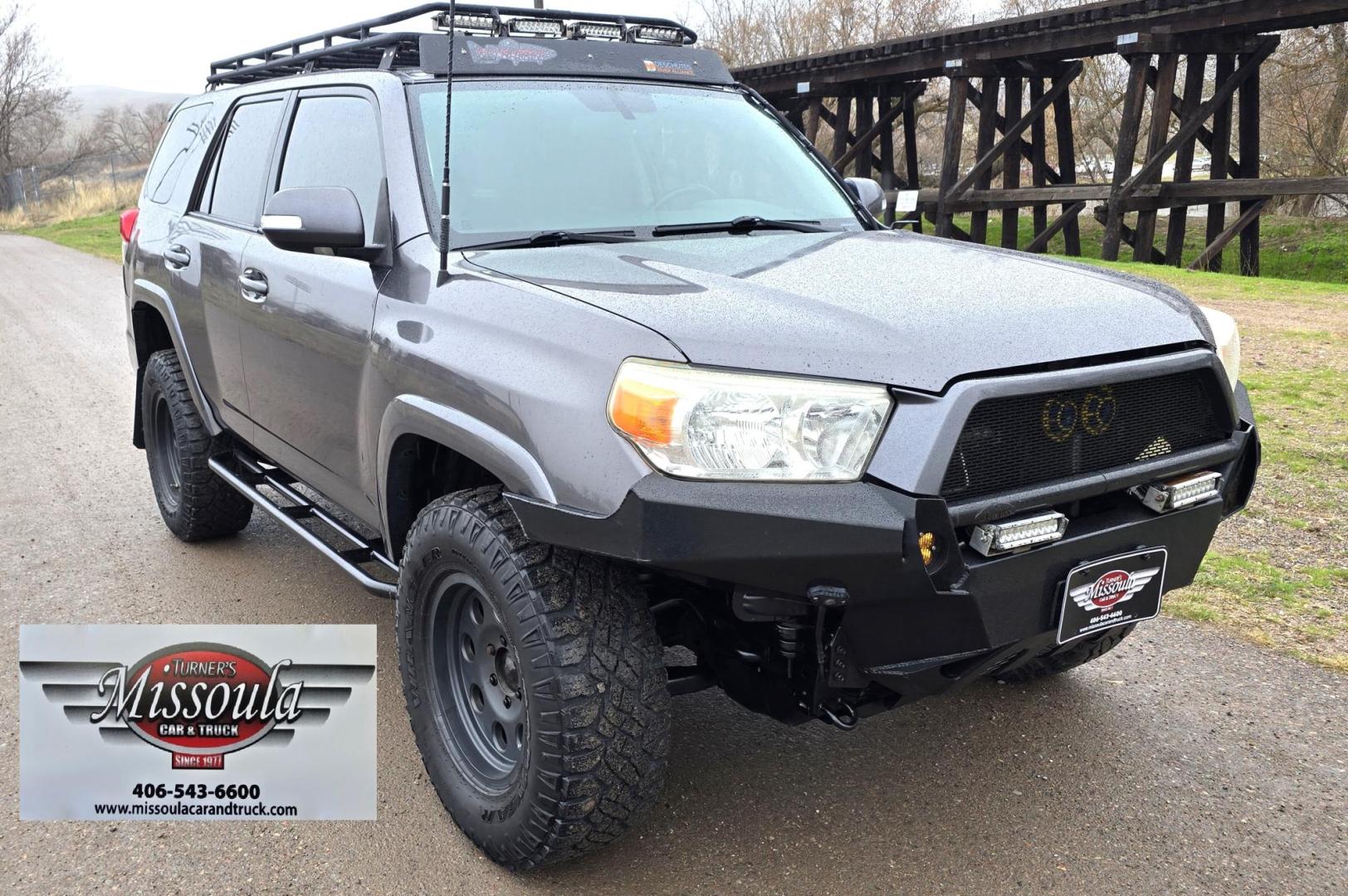 2011 Grey /Black Toyota 4Runner Limited 4WD V6 (JTEBU5JR9B5) with an 4.0L V6 DOHC 24V engine, 5-Speed Automatic transmission, located at 450 N Russell, Missoula, MT, 59801, (406) 543-6600, 46.874496, -114.017433 - Ready for Off-Road 4Runner with Upgraded Suspension. 4WD. 4.0L V6 Engine. Leather Heated Seats. Heavy Duty Rood Rack. Running Boards. Light Bars. Bluetooth. Sliding Heavy Duty Tray out the back. Towing. - Photo#8