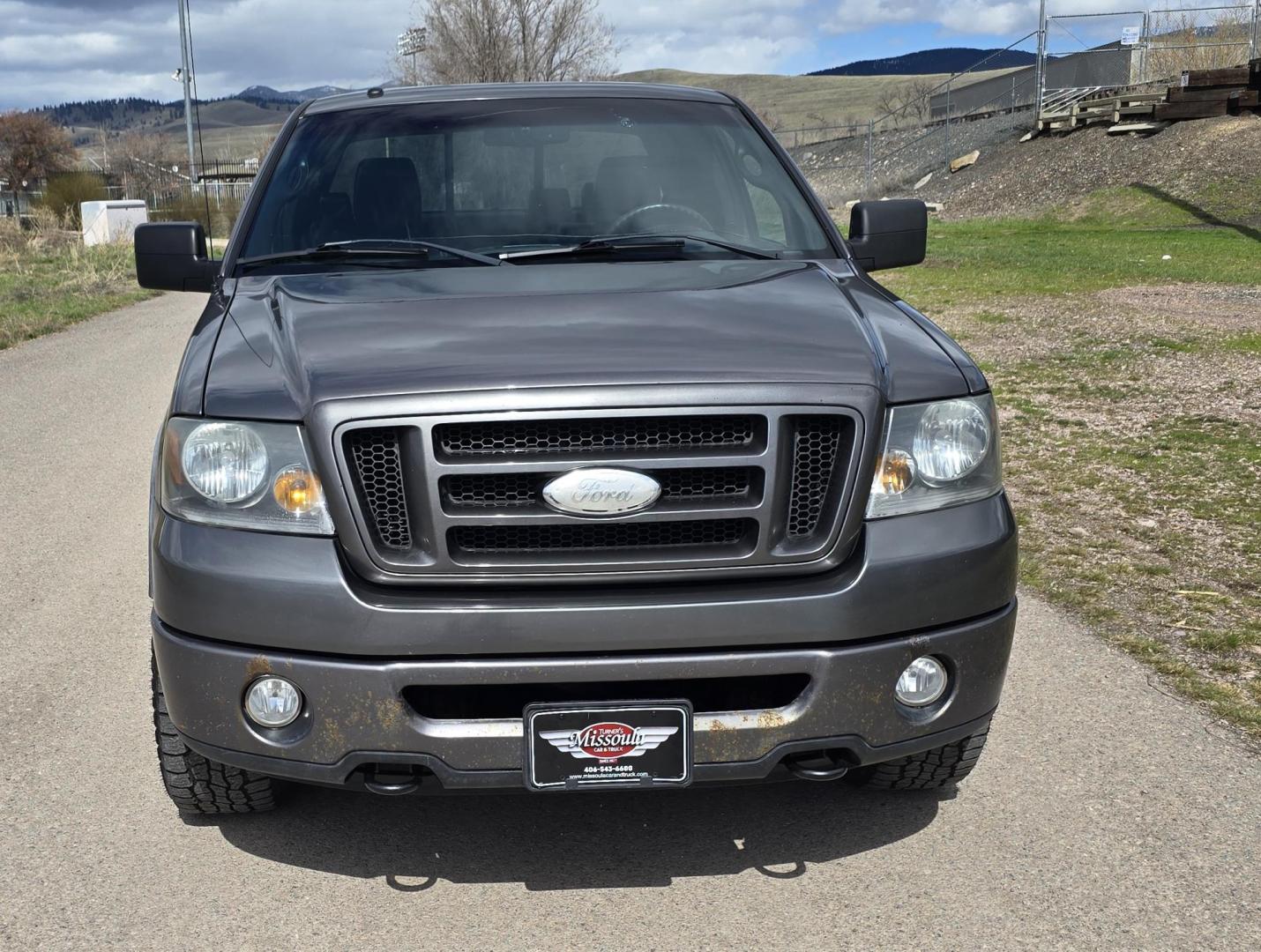 2008 Grey /Gray Ford F-150 FX4 SuperCab (1FTPX14V68F) with an 5.4L V8 SOHC 24V FFV engine, 4-Speed Automatic Overdrive transmission, located at 450 N Russell, Missoula, MT, 59801, (406) 543-6600, 46.874496, -114.017433 - 4 Wheel Drive. 5.4L V8 Engine. Automatic Transmission. Air. Cruise. Tilt. Power Windows and Locks. Very Clean. Heated Seats. AM FM XM CD Player. Towing. - Photo#3