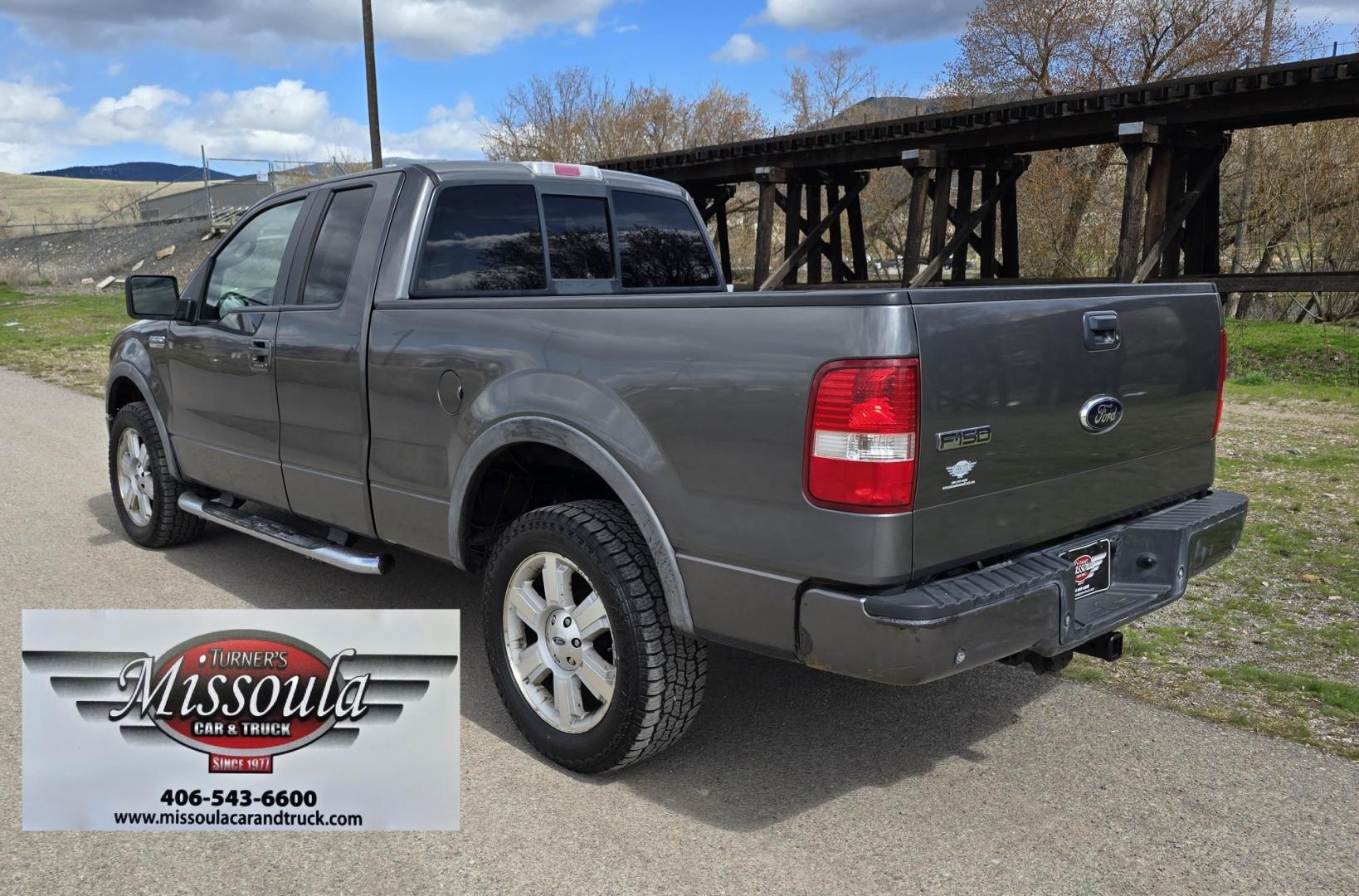 2008 Grey /Gray Ford F-150 FX4 SuperCab (1FTPX14V68F) with an 5.4L V8 SOHC 24V FFV engine, 4-Speed Automatic Overdrive transmission, located at 450 N Russell, Missoula, MT, 59801, (406) 543-6600, 46.874496, -114.017433 - 4 Wheel Drive. 5.4L V8 Engine. Automatic Transmission. Air. Cruise. Tilt. Power Windows and Locks. Very Clean. Heated Seats. AM FM XM CD Player. Towing. - Photo#6