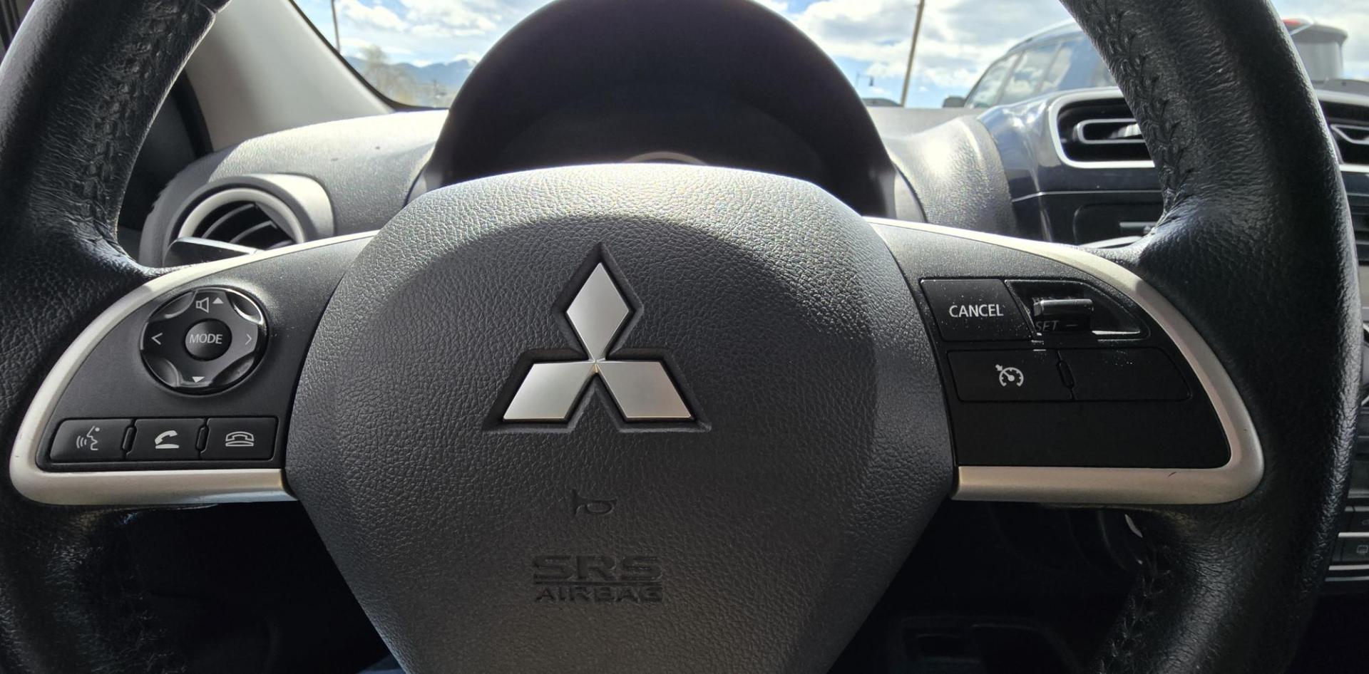 2014 White /Purple Mitsubishi Mirage ES (ML32A4HJ9EH) with an 1.2L L3 DOHC engine, 5 Speed Manual transmission, located at 450 N Russell, Missoula, MT, 59801, (406) 543-6600, 46.874496, -114.017433 - If you want to save on Gas, here is a car for you. 34 mpg City 42 mpg Highway. 1.2L I3 Engine. 5 Speed Manual Transmission. AM FM CD AUX Bluetooth. Air. Cruise. Clean Title and Carfax. - Photo#15