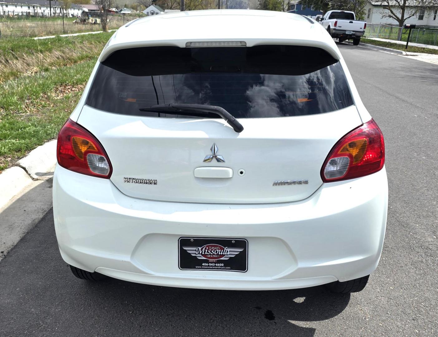 2014 White /Purple Mitsubishi Mirage ES (ML32A4HJ9EH) with an 1.2L L3 DOHC engine, 5 Speed Manual transmission, located at 450 N Russell, Missoula, MT, 59801, (406) 543-6600, 46.874496, -114.017433 - If you want to save on Gas, here is a car for you. 34 mpg City 42 mpg Highway. 1.2L I3 Engine. 5 Speed Manual Transmission. AM FM CD AUX Bluetooth. Air. Cruise. Clean Title and Carfax. - Photo#7