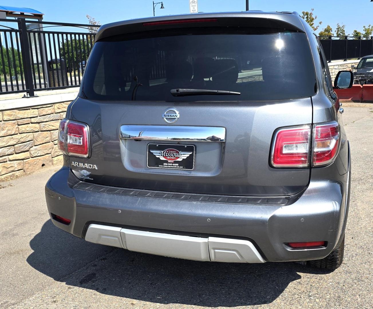 2018 Grey /Gray Nissan Armada SV AWD (JN8AY2NC6J9) with an 5.6L V8 DOHC 32V engine, 7A transmission, located at 450 N Russell, Missoula, MT, 59801, (406) 543-6600, 46.874496, -114.017433 - Luxury SUV. Rides Smooth. Powerful 5.6L V8 Engine. 3rd Row Seating Heated Power Front Seats. Front and Rear Climate Control. AM FM SAT CD. Navigation. Power Liftgate. We Finance through local Credit Unions. We do NOT offer In House (Buy Here Pay Here) Financing. - Photo#9