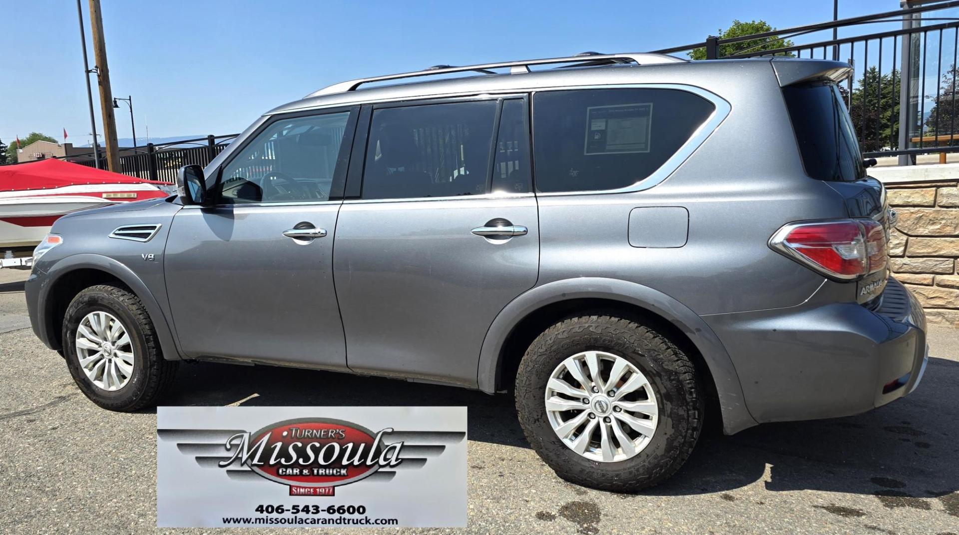 2018 Grey /Gray Nissan Armada SV AWD (JN8AY2NC6J9) with an 5.6L V8 DOHC 32V engine, 7A transmission, located at 450 N Russell, Missoula, MT, 59801, (406) 543-6600, 46.874496, -114.017433 - Luxury SUV. Rides Smooth. Powerful 5.6L V8 Engine. 3rd Row Seating Heated Power Front Seats. Front and Rear Climate Control. AM FM SAT CD. Navigation. Power Liftgate. We Finance through local Credit Unions. We do NOT offer In House (Buy Here Pay Here) Financing. - Photo#6