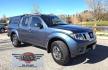 2014 Blue /Black Nissan Frontier Pro-4X Crew Cab 4WD (1N6AD0EV9EN) with an 4.0L V6 DOHC 24V engine, 5-Speed Automatic transmission, located at 450 N Russell, Missoula, MT, 59801, (406) 543-6600, 46.874496, -114.017433 - Hard to Find 4WD Truck in this size. 4.0L V6 Engine. Automatic Transmission. Matching Topper. Power Sunroof. Heated Power Seats. AM FM SAT Bluetooth. Backup Camera. Power Windows and Locks. Towing. Roof Rack. Clean Title and Carfax. - Photo#1