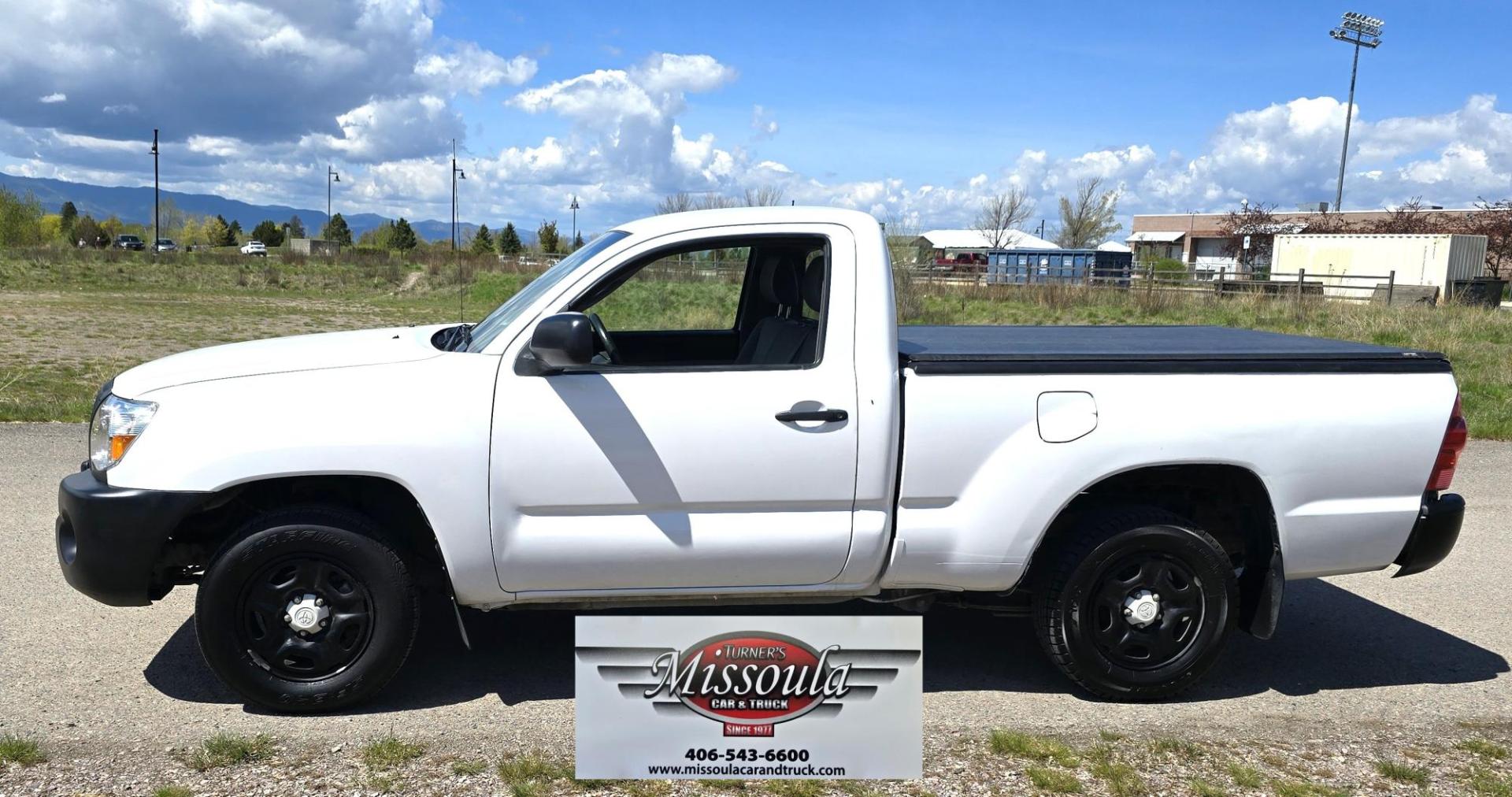 2008 White /Black Toyota Tacoma Regular Cab 2WD (5TENX22N98Z) with an 2.7L L4 DOHC 16V engine, Automatic transmission, located at 450 N Russell, Missoula, MT, 59801, (406) 543-6600, 46.874496, -114.017433 - Excellent Running 2WD Tundra. Only 38,000 Miles. 2.7L I4 Engine. Automatic Transmission. Air Conditioning. AM FM CD Player. Great Fuel Economy. Does have a Salvage Title so financing is Not Available. - Photo#2