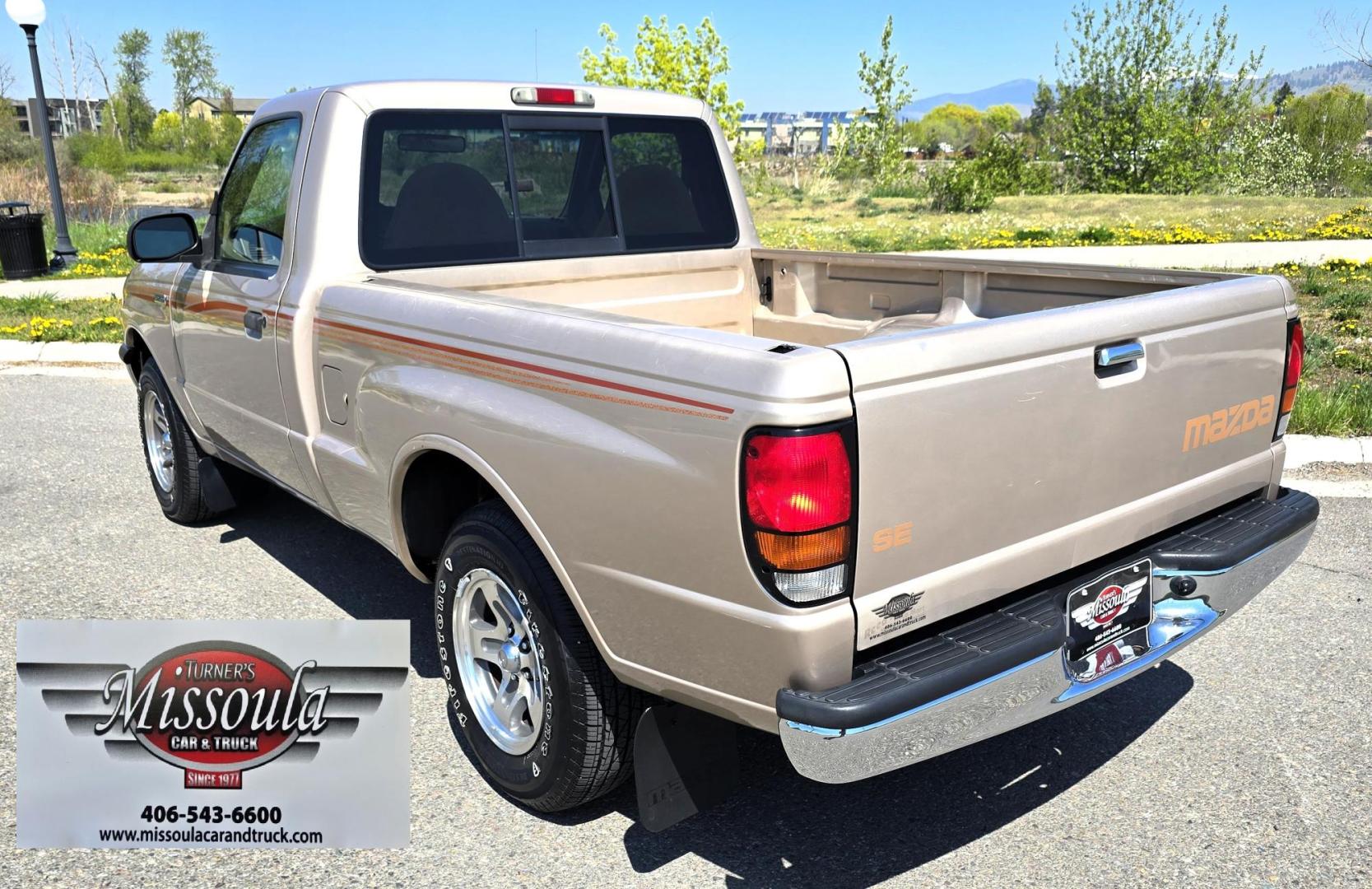 1998 Gold /Gray Mazda B-Series B2500 Reg. Cab SE 2WD (4F4YR12C4WT) with an 2.5L L4 SOHC 8V engine, 5 Speed Manual transmission, located at 450 N Russell, Missoula, MT, 59801, (406) 543-6600, 46.874496, -114.017433 - Pristine 98 Mazda B2500 2WD Pickup. Only 75,000 Miles. These are Ford Rangers made for Mazda. 2.5L I4 Engine. 5 Speed Manual Transmission. Air Conditioning. AM FM Cassette. Because of the age of this vehicle, financing is not available from our lenders. - Photo#5