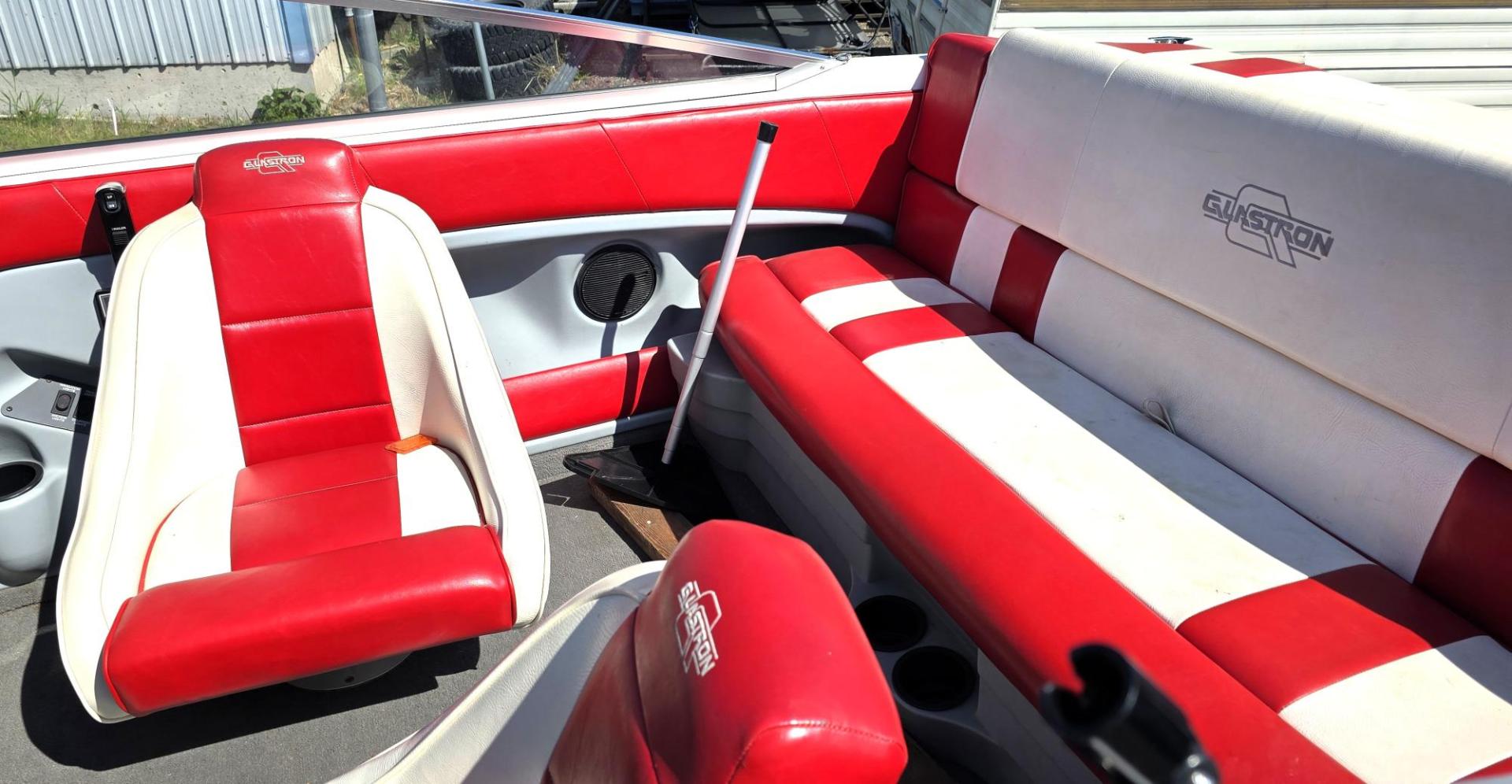 1992 Red /Red Glastron G1700 G1700 with an MerCruiser 4.3L V6 engine, located at 450 N Russell, Missoula, MT, 59801, (406) 543-6600, 46.874496, -114.017433 - You will be hard pressed to find another used Boat in this Condition. Pristine. Paint is near perfect. Upholstery is Excellent. Boat has been stored under two covers. Motor is a 4.3L V6 MerCruiser that runs well. EZ Load Trailer is also in great condition. Financing is Not Available through our - Photo#8