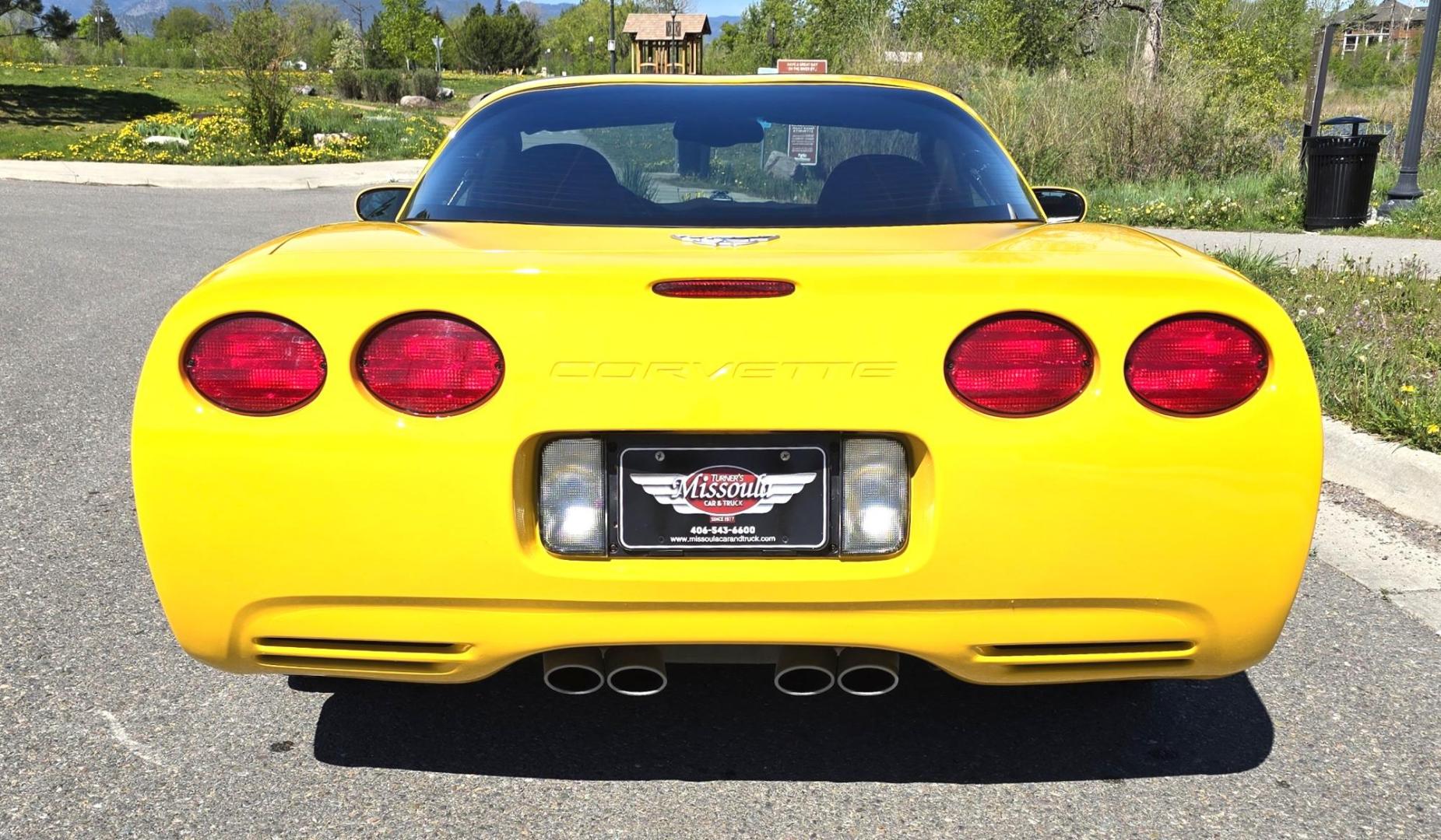 2003 Yellow /Black Chevrolet Corvette Coupe (1G1YY22G935) with an 5.7L V8 OHV 16V engine, 6 Speed Manual transmission, located at 450 N Russell, Missoula, MT, 59801, (406) 543-6600, 46.874496, -114.017433 - You read that right. Only 1,862 Miles. Barn Find in MINT Condition. Removable Glass Top. 6 Speed Manual Transmission. 5.7L V8 Engine. Leather Interior. Original buyer put a dash mat on when he bought it new to protect it, so the dash is perfect. Air. Cruise. Tilt. Power Windows and Locks. Power Memo - Photo#6