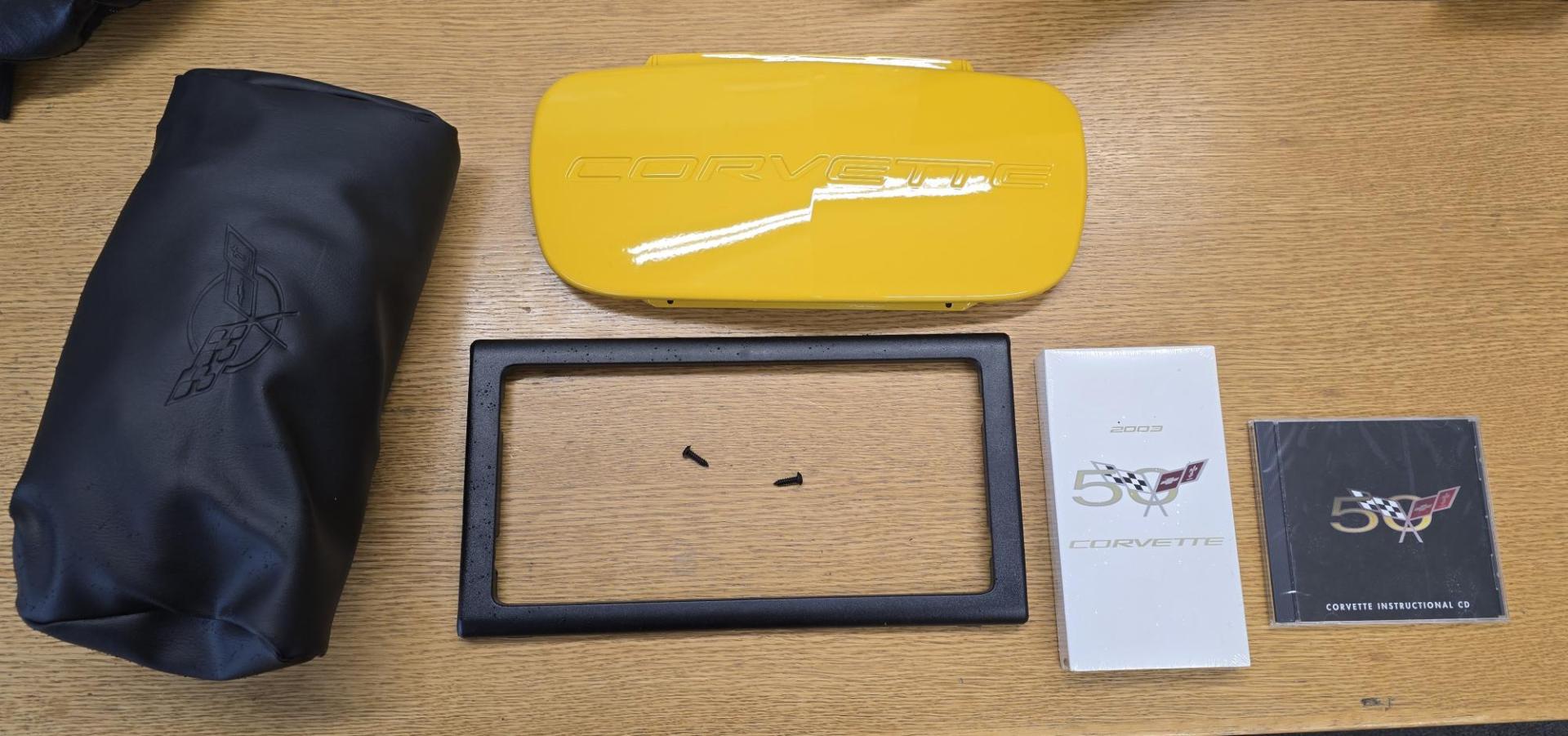 2003 Yellow /Black Chevrolet Corvette Coupe (1G1YY22G935) with an 5.7L V8 OHV 16V engine, 6 Speed Manual transmission, located at 450 N Russell, Missoula, MT, 59801, (406) 543-6600, 46.874496, -114.017433 - You read that right. Only 1,862 Miles. Local One Owner car in MINT Condition. Removable Glass Top. 6 Speed Manual Transmission. 5.7L V8 Engine. Leather Interior. Air. Cruise. Tilt. Power Windows and Locks. Power Memory Seats. Bose AM FM CD Player. You won't find another 22 year old car i - Photo#23