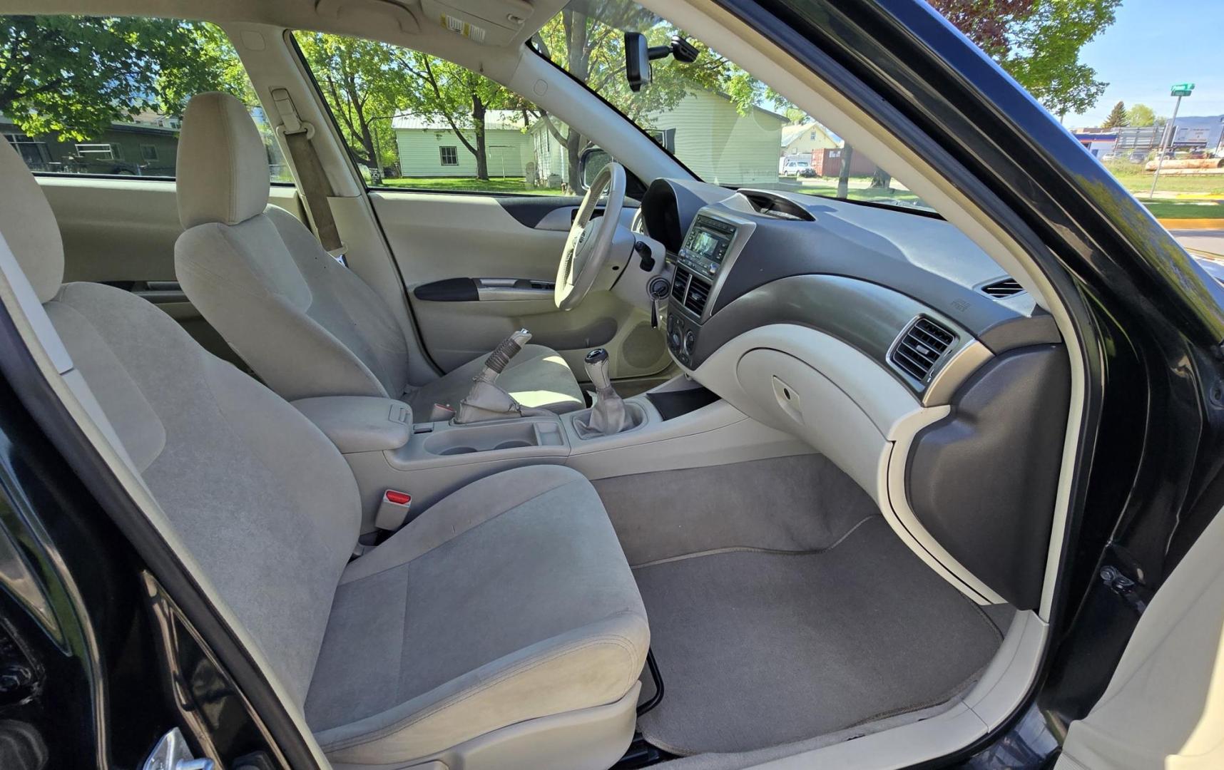 2008 Black /Black Subaru Impreza 2.5i (JF1GE61628G) with an 2.5L H4 SOHC 16V engine, 5 Speed Manual transmission, located at 450 N Russell, Missoula, MT, 59801, (406) 543-6600, 46.874496, -114.017433 - 2.5L H4 Engine. 5 Speed Manual Transmission. Air. Cruise. Tilt. Power Windows and Locks. Tires are like new. - Photo#6