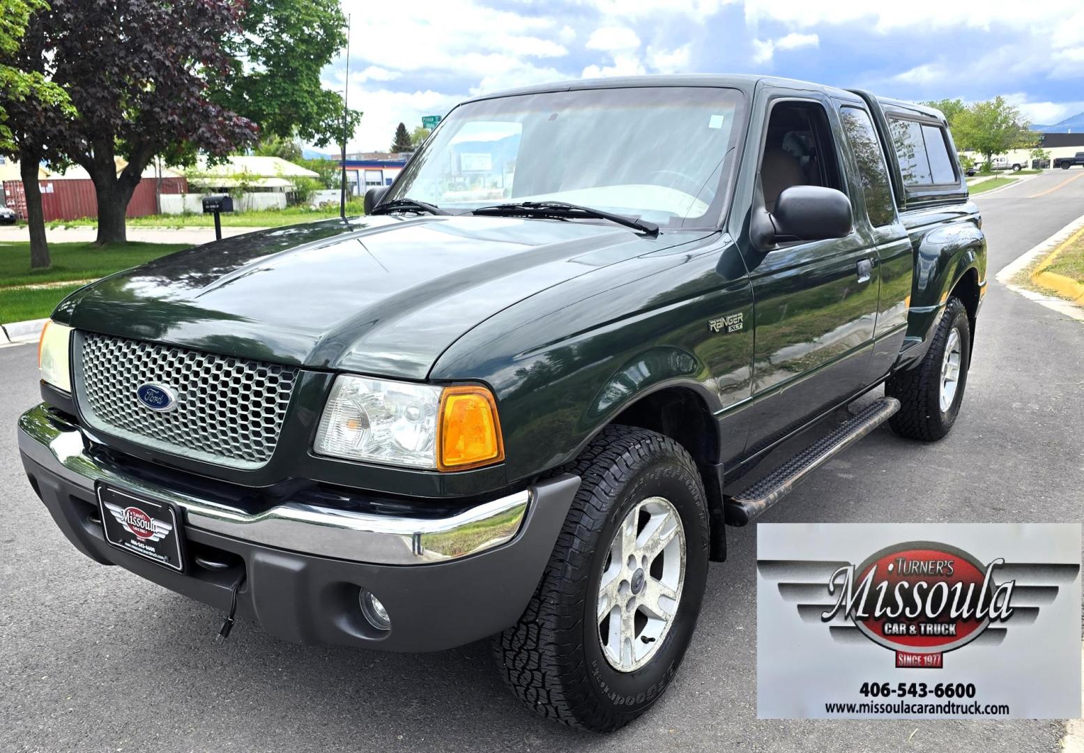 2002 Green /Black Ford Ranger Edge Plus SuperCab 4WD (1FTZR45E92P) with an 4.0L V6 SOHC 12V engine, 5-Speed Automatic Overdrive transmission, located at 450 N Russell, Missoula, MT, 59801, (406) 543-6600, 46.874496, -114.017433 - Hard to come by smaller 4WD Truck. 4.0L V6 Engine. Automatic Transmission. Nice Matching Topper. Air. Cruise. Tilt. Power Windows and Locks. AM FM CD Player. Towing. Running Board. Engine is Strong and Body is Straight. Paint has a few blemishes. Because of the age, financing is not available th - Photo#5
