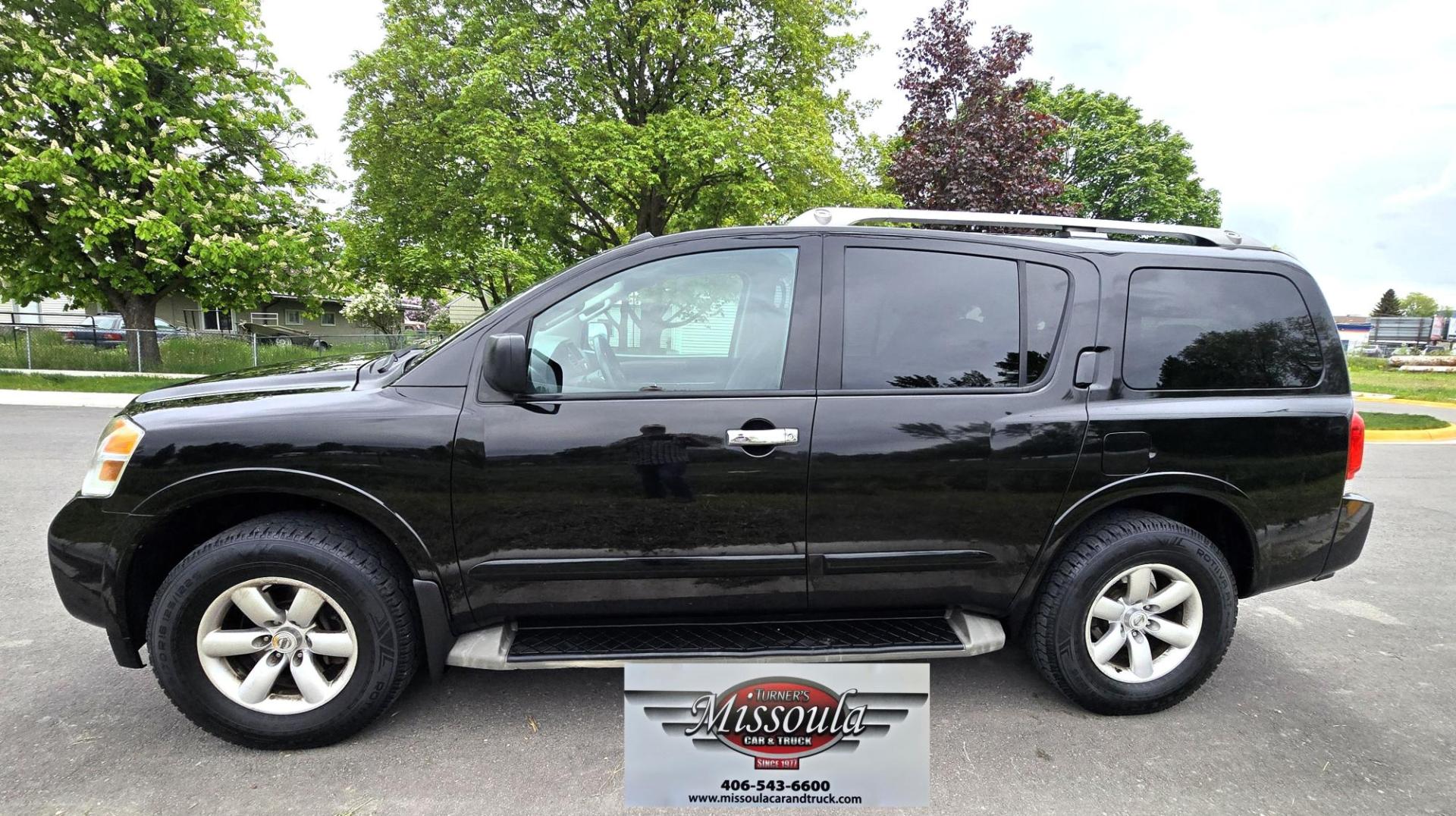 2014 Black /Black Nissan Armada SL 4WD (5N1AA0NC2EN) with an 5.6L V8 DOHC 32V engine, 5-Speed Automatic transmission, located at 450 N Russell, Missoula, MT, 59801, (406) 543-6600, 46.874496, -114.017433 - Clean 4WD SUV. 5.6L V8 Engine. Automatic Transmission. Front and Rear Air Conditioning. Leather Heated Seats. 3rd Row Seating. AM FM XM CD Player. Bluetooth Audio and Phone. Power Rear Hatch, Running Boards. The Vehicle was in an accident in 2020. The Insurance Company deemed it a total loss. Th - Photo#2