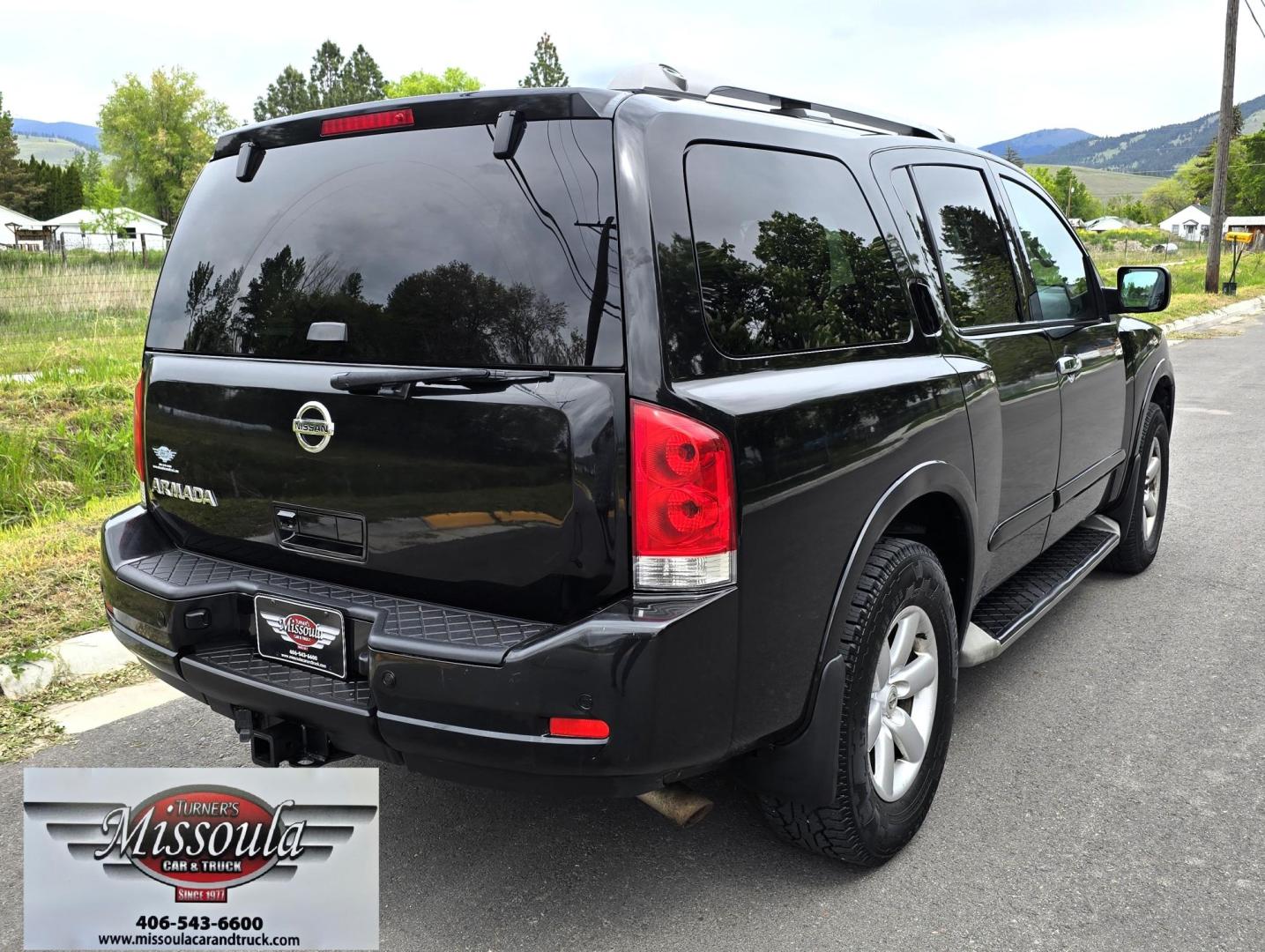 2014 Black /Black Nissan Armada SL 4WD (5N1AA0NC2EN) with an 5.6L V8 DOHC 32V engine, 5-Speed Automatic transmission, located at 450 N Russell, Missoula, MT, 59801, (406) 543-6600, 46.874496, -114.017433 - Clean 4WD SUV. 5.6L V8 Engine. Automatic Transmission. Front and Rear Air Conditioning. Leather Heated Seats. 3rd Row Seating. AM FM XM CD Player. Bluetooth Audio and Phone. Power Rear Hatch, Running Boards. The Vehicle was in an accident in 2020. The Insurance Company deemed it a total loss. Th - Photo#6