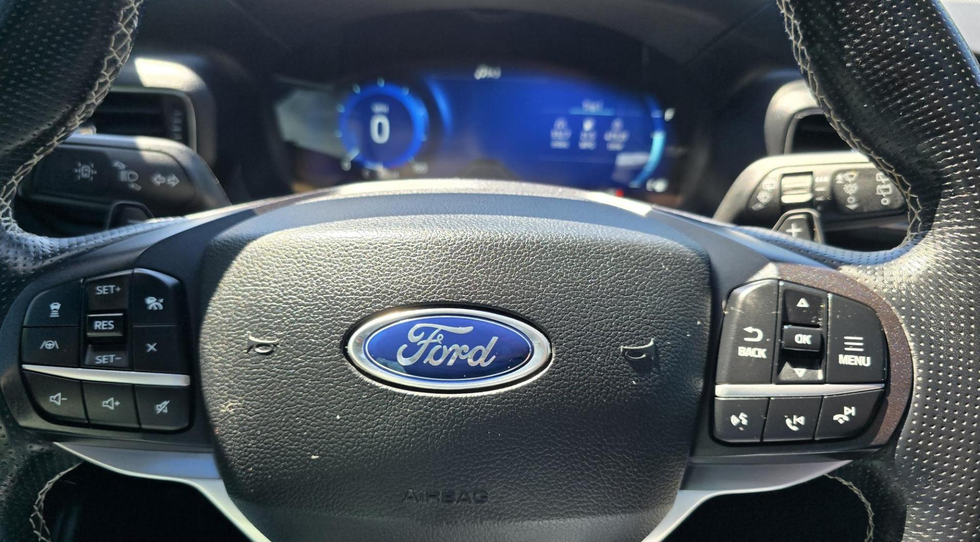 2020 Grey /Black Ford Explorer ST AWD (1FM5K8GC9LG) with an 3.3L V6 DOHC 24V engine, 10A transmission, located at 450 N Russell, Missoula, MT, 59801, (406) 543-6600, 46.874496, -114.017433 - Inspector Gadget would love this SUV. Tons of bells and whistles. 3.0L V6 Engine. 10 Speed Automatic Transmission. AWD. Navigation with Verbal Command. 360 degree camera. Front Heated and Cooled Seats. Middle Seated Seats. Panoramic Sunroof. Ford Co-Pilot Assist which has collision avoidance, Adapti - Photo#13