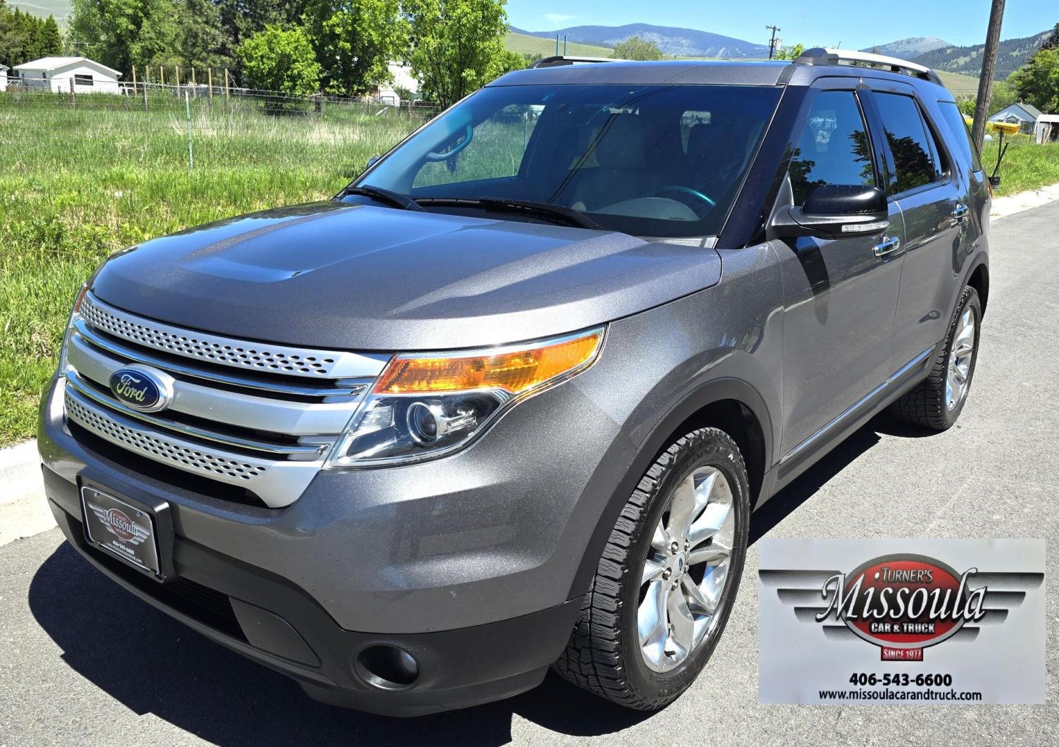 2014 Grey /White Ford Explorer XLT 4WD (1FM5K8D87EG) with an 3.5L V6 DOHC 24V engine, 6-Speed Automatic transmission, located at 450 N Russell, Missoula, MT, 59801, (406) 543-6600, 46.874496, -114.017433 - Sexy AWD SUV. 3.5L V6 Engine. Dual Sunroofs. 3rd Row Seating. Leather Heated Seats, Power Front Seats. Power Liftgate. Towing. Navigation. AM FM Sat CD. Bluetooth Audio and Phone. Backup Camera. DVD Headrests, Dual Climate Control. Blind Spot Monitor. - Photo#6