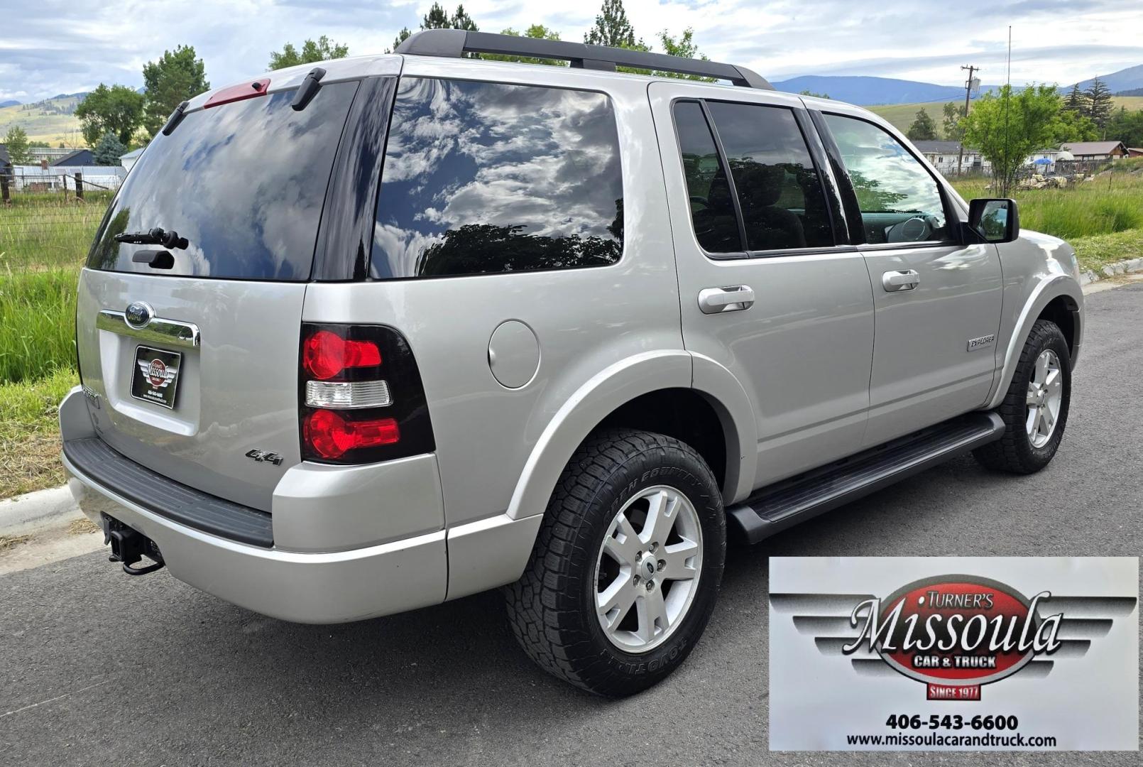 2008 Silver /Gray Ford Explorer XLT 4.0L 4WD (1FMEU73E48U) with an 4.0L V6 SOHC 16V engine, 5-Speed Automatic Overdrive transmission, located at 450 N Russell, Missoula, MT, 59801, (406) 543-6600, 46.874496, -114.017433 - Very Straight 08 Explorer with only 96K Miles. 4WD. 4.0L V6 Engine. 3rd Row Seating. Power Sunroof. Air. Cruise Tilt. Power Windows and Locks. Power Drivers Seat. Running Boards. Set up for Towing. Clean Title and Carfax. We Finance through local Credit Unions. We do NOT offer In House (Buy Her - Photo#2