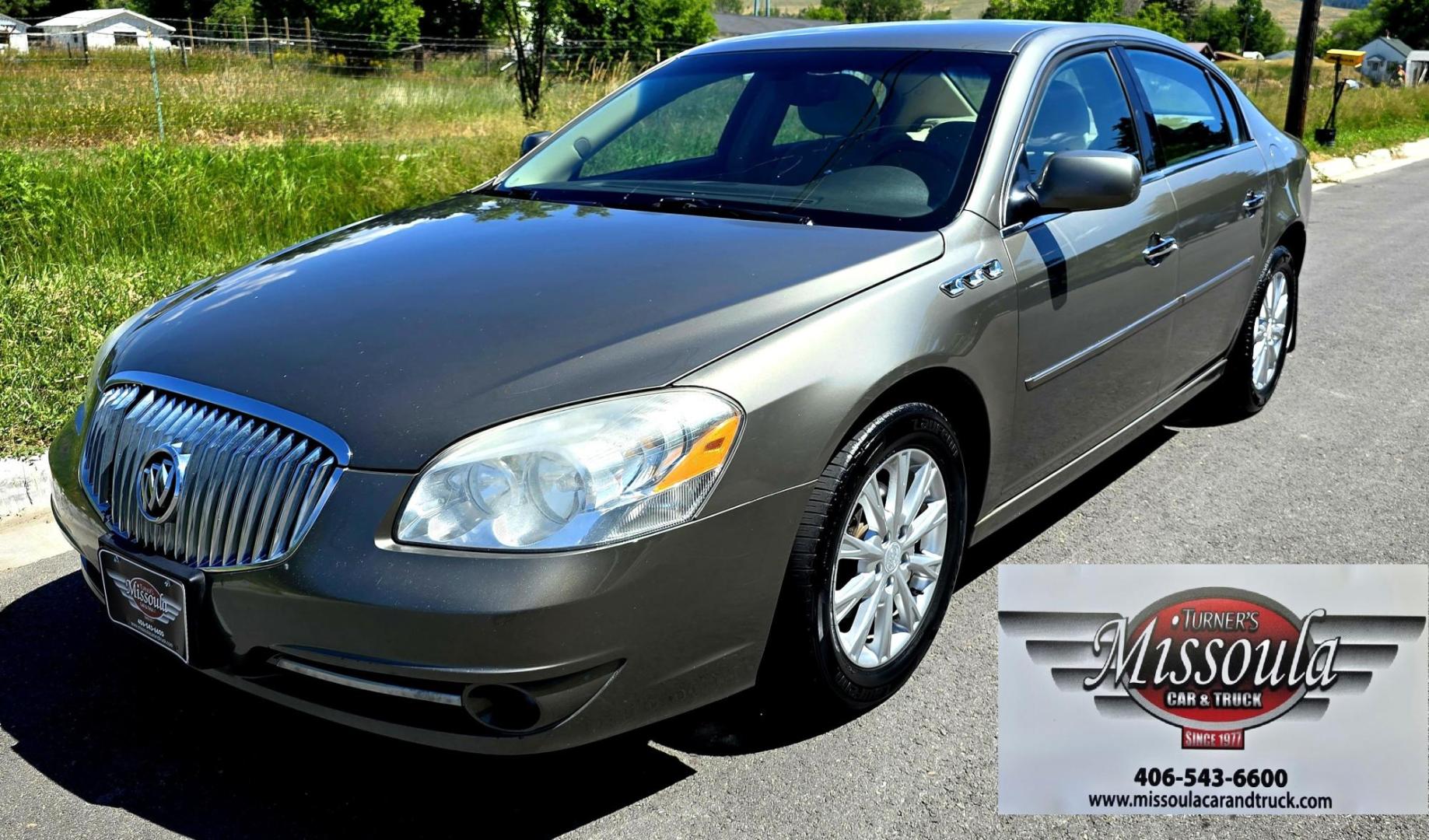 2011 Brown /White Buick Lucerne CX (1G4HA5EM4BU) with an 3.9L V6 OHV 12V engine, 4-Speed Automatic transmission, located at 450 N Russell, Missoula, MT, 59801, (406) 543-6600, 46.874496, -114.017433 - Photo#1