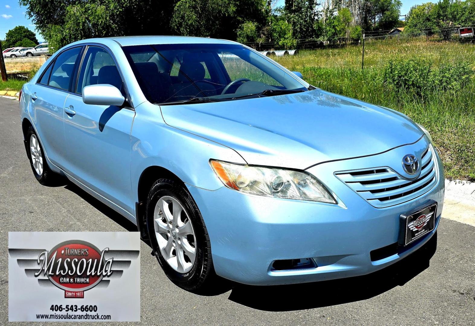 2007 Blue /Gray Toyota Camry LE 5-Spd AT (4T1BE46K27U) with an 2.4L L4 DOHC 16V engine, 5-Speed Automatic Overdrive transmission, located at 450 N Russell, Missoula, MT, 59801, (406) 543-6600, 46.874496, -114.017433 - Clean Camry in good condition. 2.4L I4 Engine. 5 Speed Automatic Transmission. Air. Cruise. Tilt. Power Windows and Locks. AM FM CD Player. We Finance through local Credit Unions. We do NOT offer In House (Buy Here Pay Here) Financing. - Photo#5