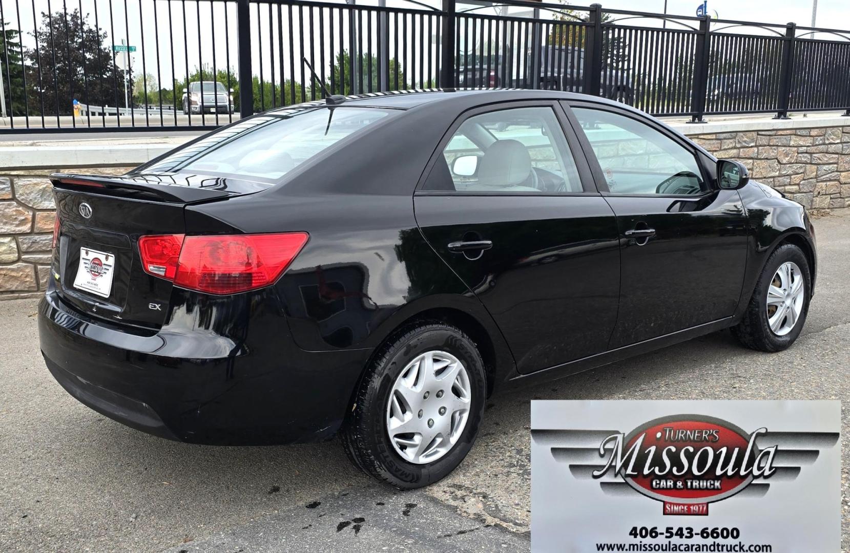 2012 Black /Tan Kia Forte EX (KNAFU4A24C5) with an 2.0L L4 DOHC 16V engine, Automatic transmission, located at 450 N Russell, Missoula, MT, 59801, (406) 543-6600, 46.874496, -114.017433 - Photo#1