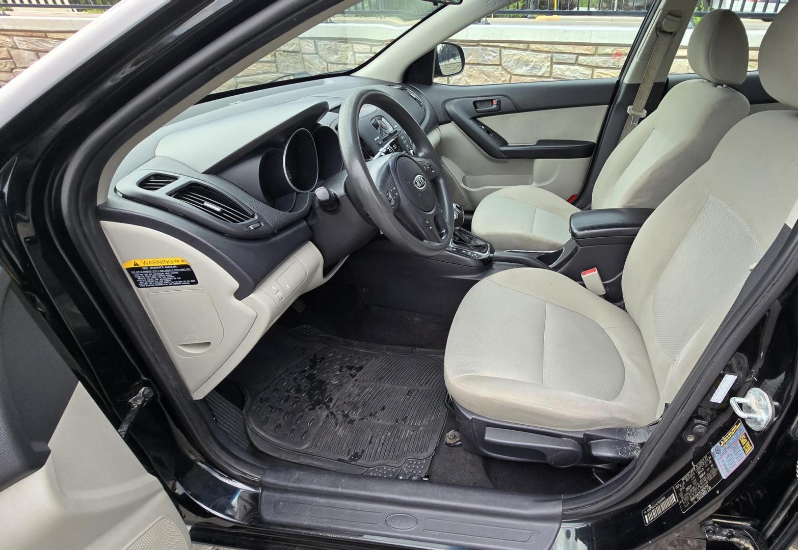 2012 Black /Tan Kia Forte EX (KNAFU4A24C5) with an 2.0L L4 DOHC 16V engine, Automatic transmission, located at 450 N Russell, Missoula, MT, 59801, (406) 543-6600, 46.874496, -114.017433 - Photo#13