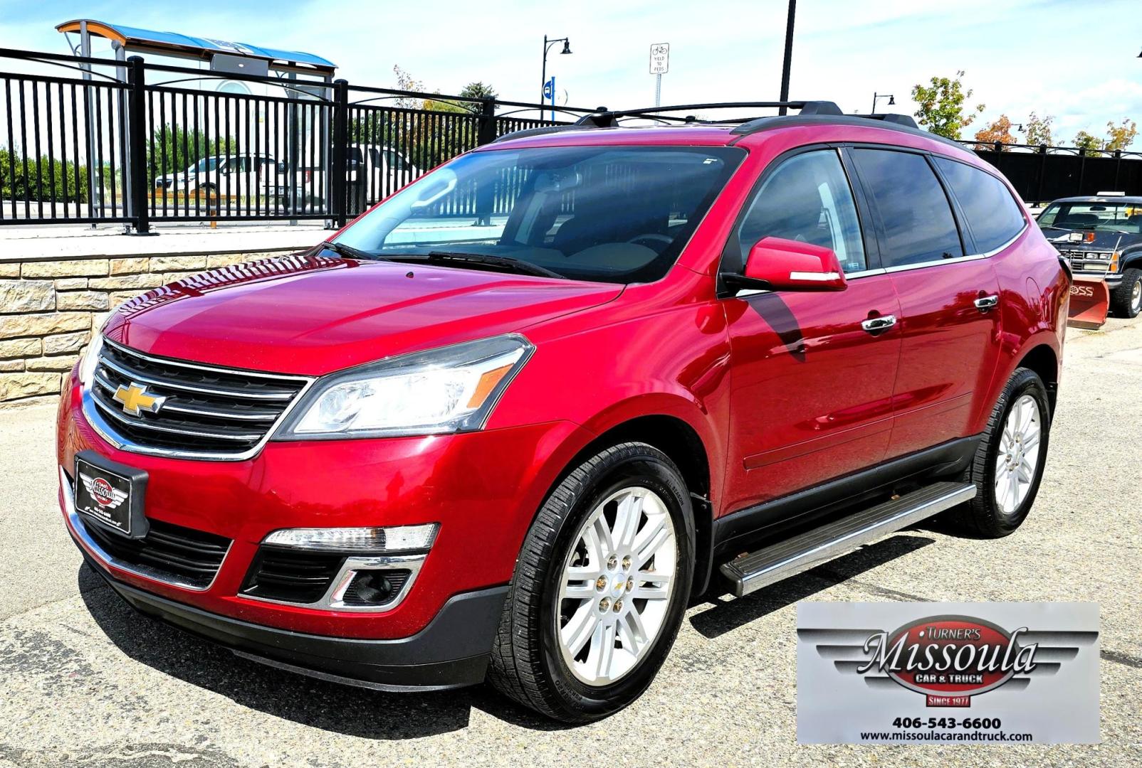 2014 Red /Gray Chevrolet Traverse 1LT AWD (1GNKVGKD7EJ) with an 3.6L V6 DOHC 24V engine, 6-Speed Automatic transmission, located at 450 N Russell, Missoula, MT, 59801, (406) 543-6600, 46.874496, -114.017433 - Photo#7