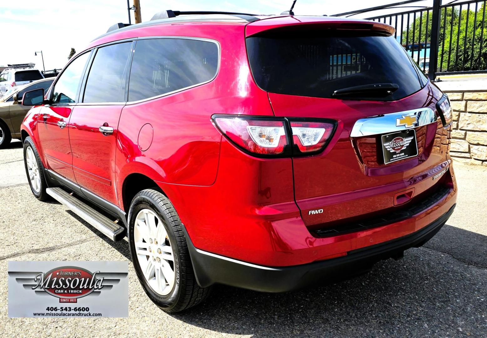 2014 Red /Gray Chevrolet Traverse 1LT AWD (1GNKVGKD7EJ) with an 3.6L V6 DOHC 24V engine, 6-Speed Automatic transmission, located at 450 N Russell, Missoula, MT, 59801, (406) 543-6600, 46.874496, -114.017433 - Photo#9