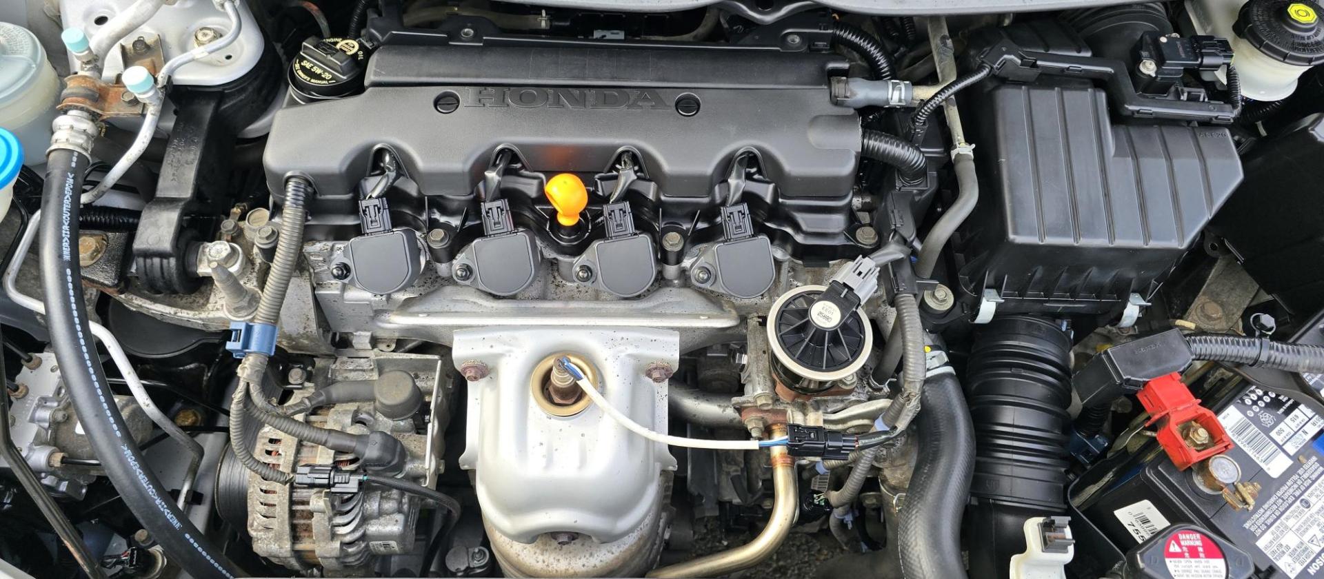 2008 Silver /Gray Honda Civic LX Sedan AT (2HGFA16558H) with an 1.8L L4 SOHC 16V engine, 5-Speed Automatic Overdrive transmission, located at 450 N Russell, Missoula, MT, 59801, (406) 543-6600, 46.874496, -114.017433 - Photo#10