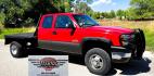 2004 Red /Gray Chevrolet Silverado 3500 Ext. Cab 4WD (1GCJK392X4E) with an 6.6L V8 OHV 32V TURBO DIESEL engine, 6 Speed Manual transmission, located at 450 N Russell, Missoula, MT, 59801, (406) 543-6600, 46.874496, -114.017433 - The Ultimate Unicorn of Chevy Trucks. One Ton Dually, Flatbed, 6.6L Duramax Diesel with a 6 Speed Manual Transmission. And Only 129K Miles! Tires are like New. Air. Cruise. Tilt. Power Windows and Locks. AM FM CD Player, Brush Guard. Headache Rack. Because of the age of this Vehicle, our lenders - Photo#3