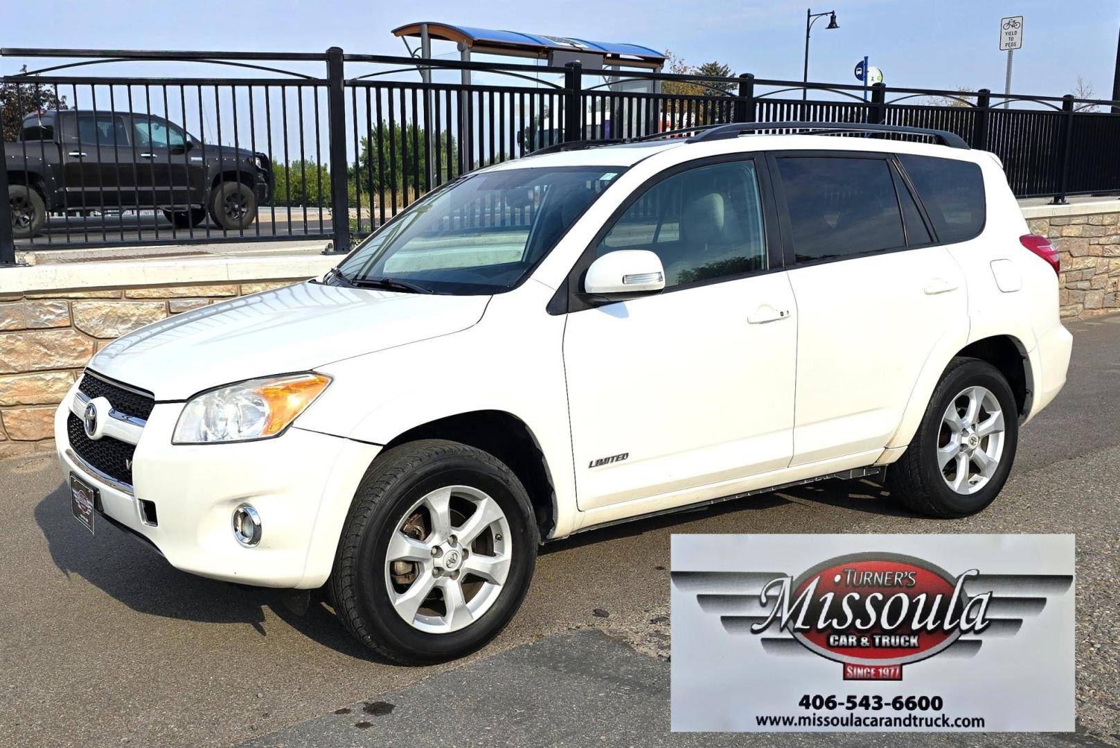 2011 White /Gray Toyota RAV4 Limited V6 4WD (2T3DK4DV9BW) with an 3.5L V6 DOHC 24V engine, 5-Speed Automatic transmission, located at 450 N Russell, Missoula, MT, 59801, (406) 543-6600, 46.874496, -114.017433 - Good Miles AWD Toyota SUV. Need I say More? Desirable 3.5L V6 Engine. Automatic Transmission. Power Sunroof. Power Drivers Seat. Heated Seats. Steering Wheel Audio Controls. Bluetooth. AM FM SAT CD Player. JBL Sound. Air. Cruise. Tilt. We Finance through local Credit Unions. We do NOT offer In H - Photo#1