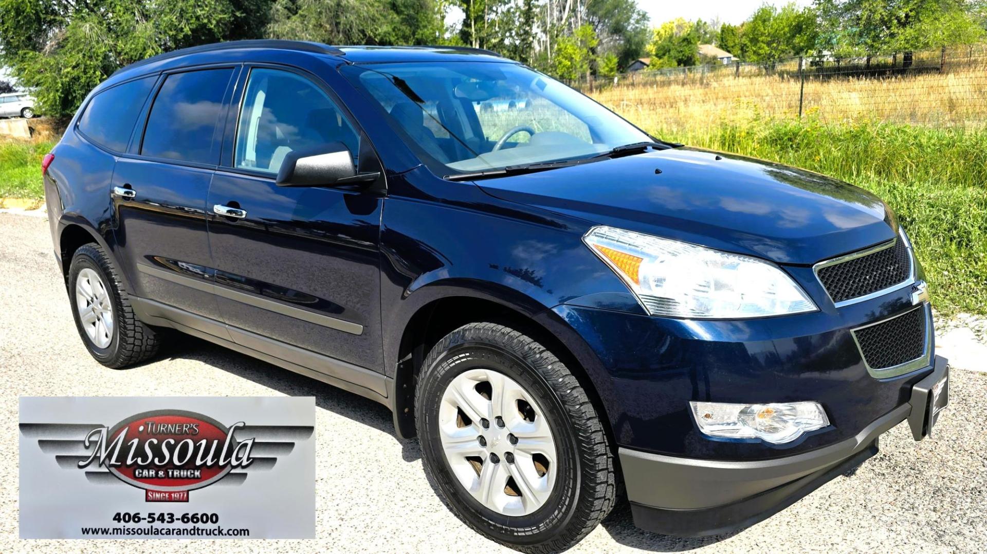 2010 Blue /Gray Chevrolet Traverse LS AWD (1GNLVEED2AJ) with an 3.6L V6 DOHC 24V engine, 6-Speed Automatic transmission, located at 450 N Russell, Missoula, MT, 59801, (406) 543-6600, 46.874496, -114.017433 - Clean 2 Owner AWD SUV with under 100K Miles. 3.6L V6 Engine. Power Drivers Seat. 3rd Row Seating. Air. Cruise. Tilt. Power Windows and Locks. AM FM CD Player. Bluetooth Audio and Phone. Clean Title and Carfax. - Photo#3