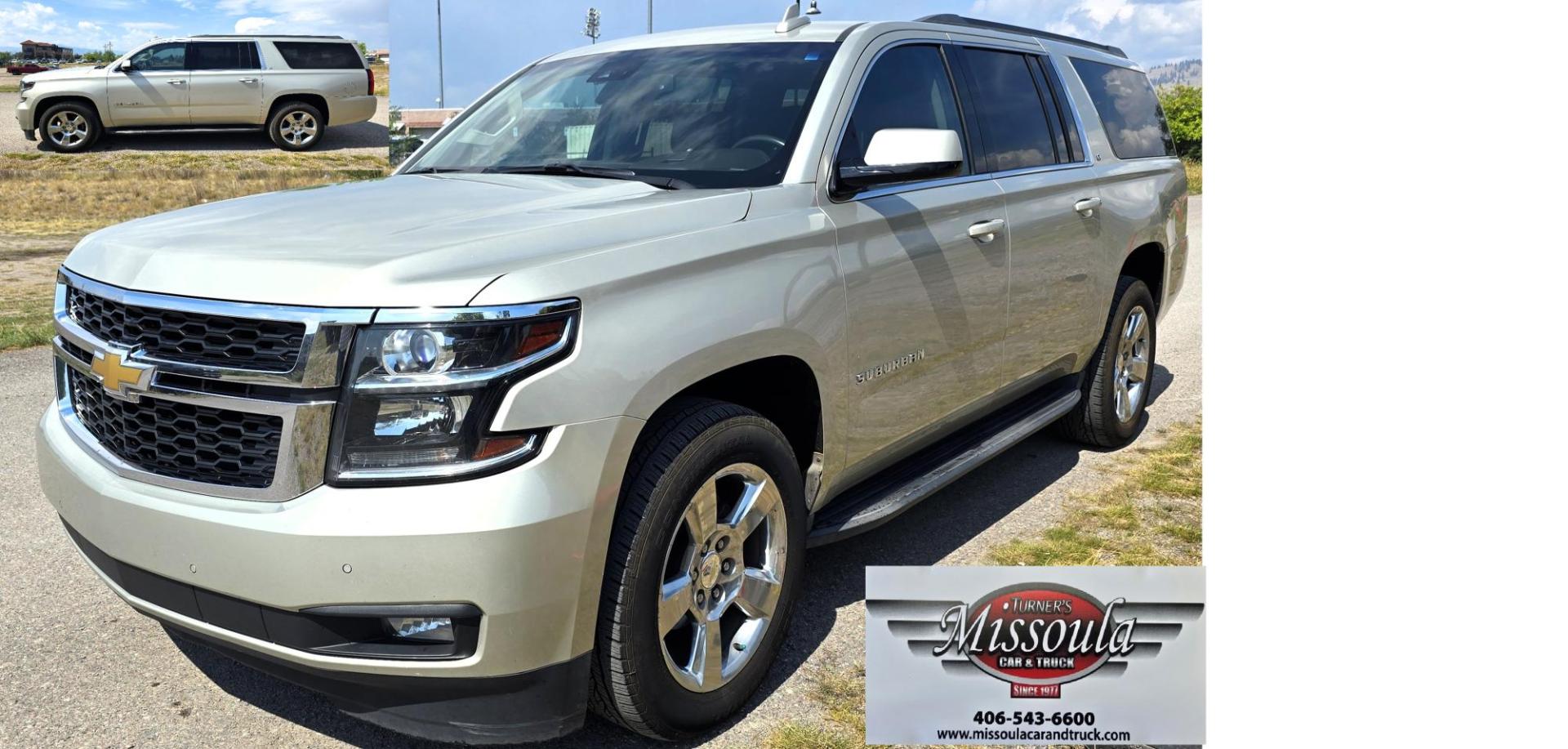 2016 Gold /Tan Chevrolet Suburban LT 4WD (1GNSKHKC4GR) with an 5.3L V8 OHV 16V engine, 6A transmission, located at 450 N Russell, Missoula, MT, 59801, (406) 543-6600, 46.874496, -114.017433 - Photo#5