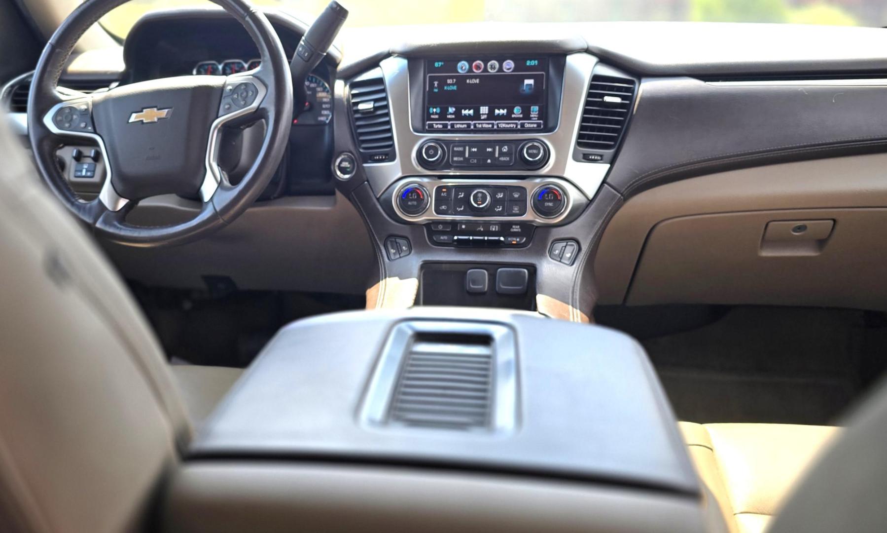 2016 Gold /Tan Chevrolet Suburban LT 4WD (1GNSKHKC4GR) with an 5.3L V8 OHV 16V engine, 6A transmission, located at 450 N Russell, Missoula, MT, 59801, (406) 543-6600, 46.874496, -114.017433 - Photo#15