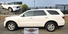 2013 White /Black Dodge Durango Crew AWD (1C4SDJDT7DC) with an 5.7L V8 OHV 16V engine, 5-Speed Automatic transmission, located at 450 N Russell, Missoula, MT, 59801, (406) 543-6600, 46.874496, -114.017433 - 5.7 Hemi Powered AWD SUV. 3rd Row Seating. Power Sunroof. Remote Start. Heated Leather Front Seats. AM FM SAT CD Player. Navigation. Bluetooth Audio and Phone. Backup Camera. Air. Cruise. Tilt. Lots of Power to Play and the Room of a Family Car. - Photo#1