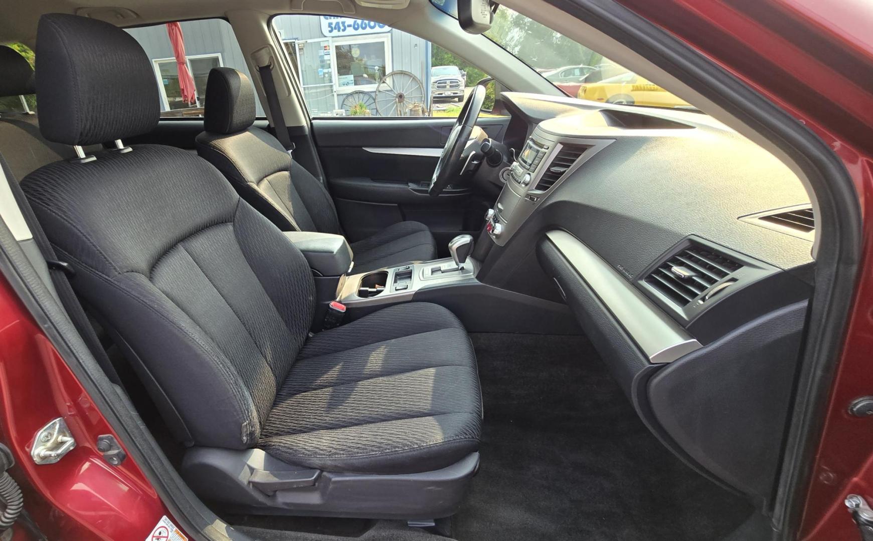 2012 Burgundy /Gray Subaru Outback 2.5i Premium (4S4BRCGC4C3) with an 2.5L H4 DOHC 16V engine, Automatic transmission, located at 450 N Russell, Missoula, MT, 59801, (406) 543-6600, 46.874496, -114.017433 - Photo#11