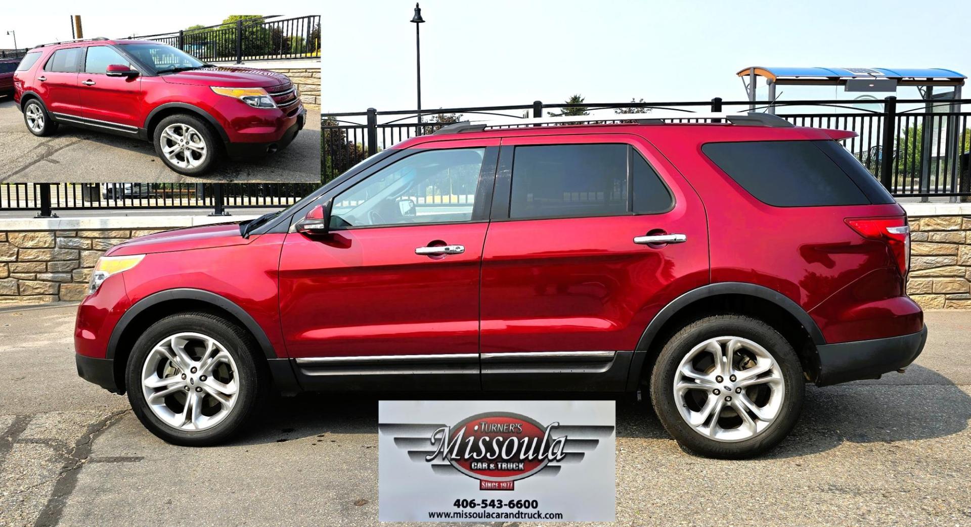 2014 Red /Black Ford Explorer Limited 4WD (1FM5K8F83EG) with an 3.5L V6 DOHC 24V engine, 6-Speed Automatic transmission, located at 450 N Russell, Missoula, MT, 59801, (406) 543-6600, 46.874496, -114.017433 - Loaded Ruby Red Explorer. AWD. Spunky 3.5L V6 Engine with only 83K Miles. 3rd Row Seating with Front, Middle and Rear Bucket Seats. Heated Front and Middle Seats. Heated Steering Wheel. Cooled Front Seats. Remote Start. Power Lift Gate. Front and Rear Climate Controls. Power Folding Rear Seats. Navi - Photo#2