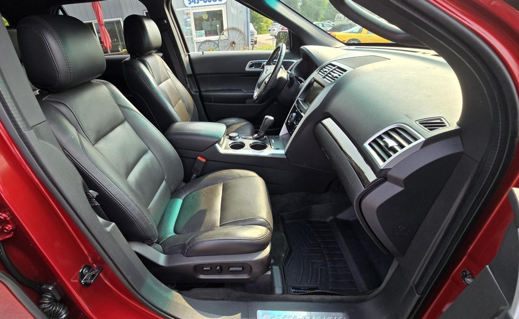 2014 Red /Black Ford Explorer Limited 4WD (1FM5K8F83EG) with an 3.5L V6 DOHC 24V engine, 6-Speed Automatic transmission, located at 450 N Russell, Missoula, MT, 59801, (406) 543-6600, 46.874496, -114.017433 - Loaded Ruby Red Explorer. AWD. Spunky 3.5L V6 Engine with only 83K Miles. 3rd Row Seating with Front, Middle and Rear Bucket Seats. Heated Front and Middle Seats. Heated Steering Wheel. Cooled Front Seats. Remote Start. Power Lift Gate. Front and Rear Climate Controls. Power Folding Rear Seats. Navi - Photo#12